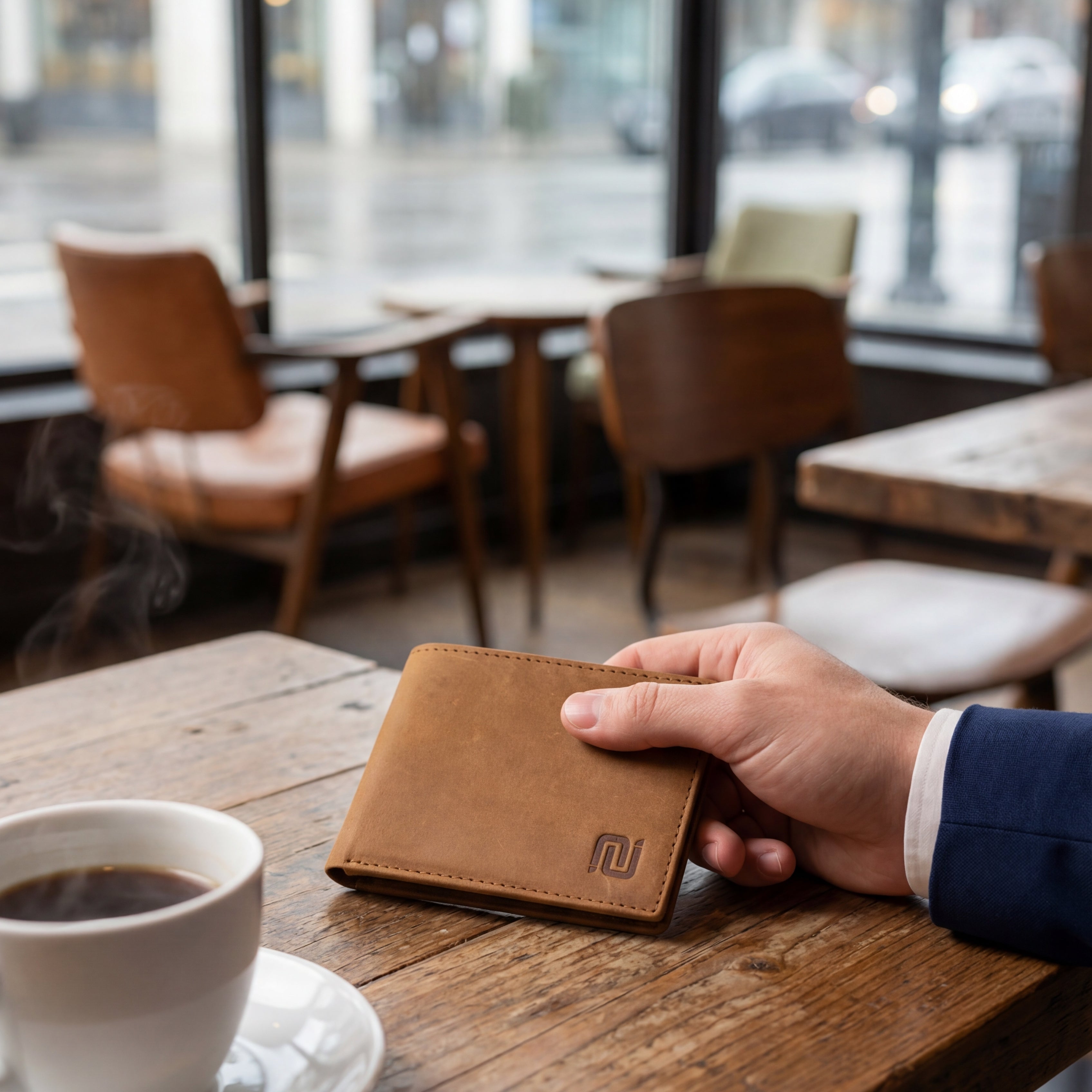 Negotia Folden Portemonnee Cognac