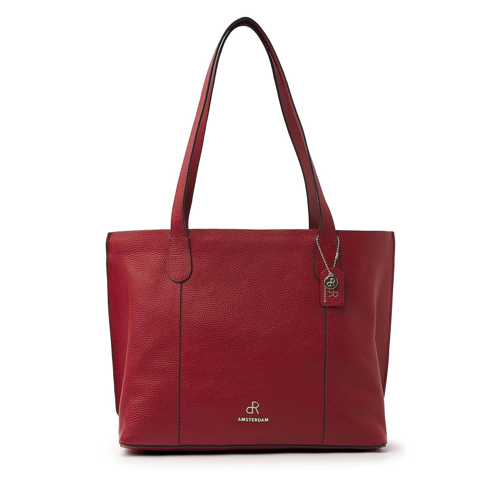 dR Amsterdam leren shopper Mint voor dames 1103730 rood
