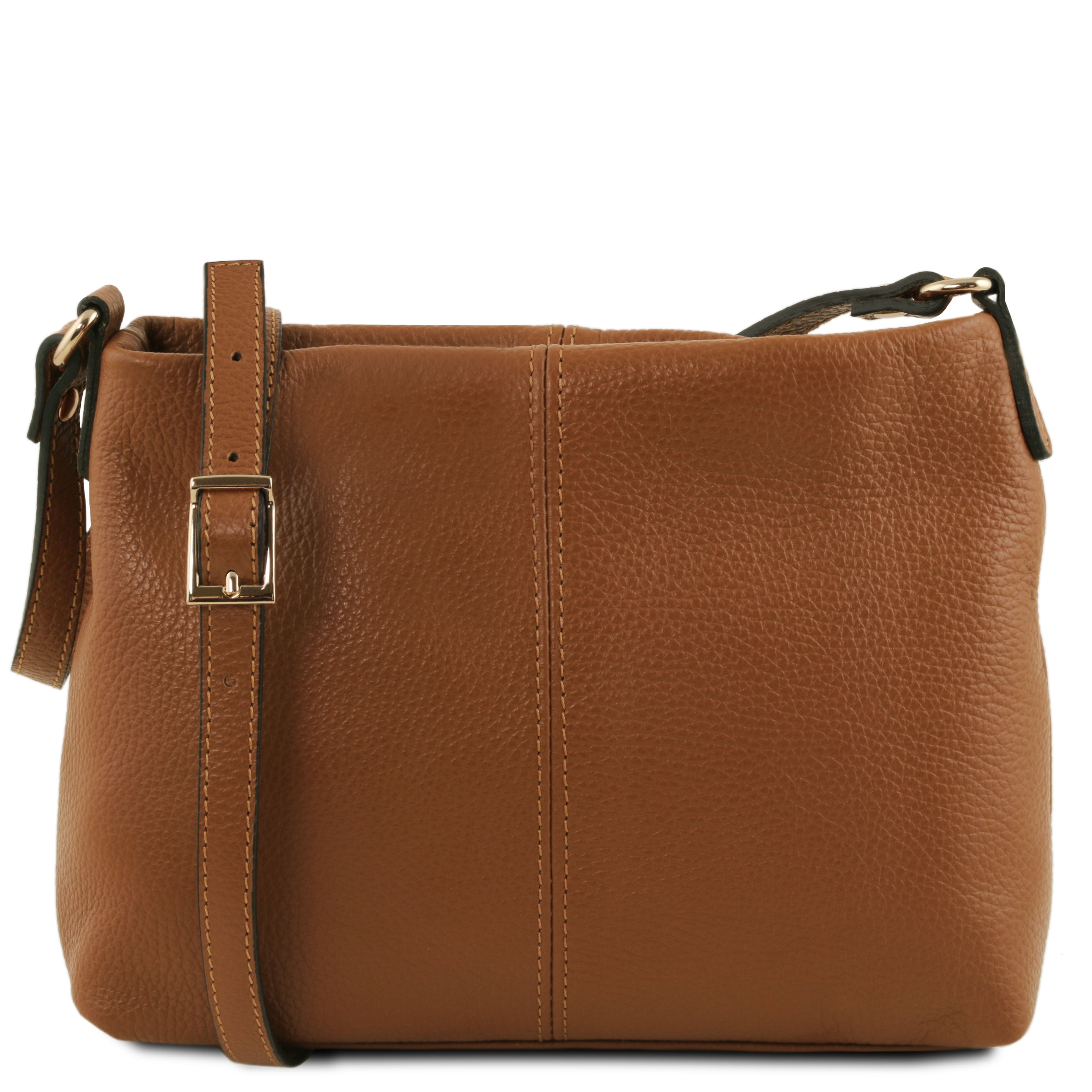 Tuscany Leather schoudertas leer TL BAG TL141720 cognac