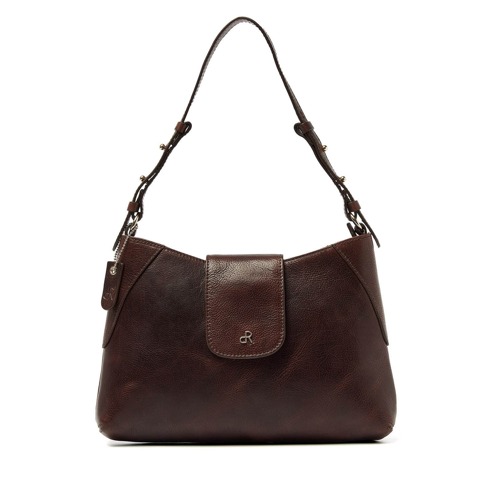 dR Amsterdam leren schoudertas Milan voor dames 283700 bruin