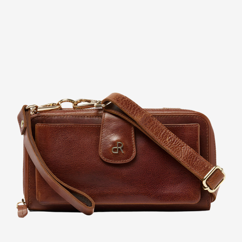 dR Amsterdam clutches dames Milan 283759 cognac