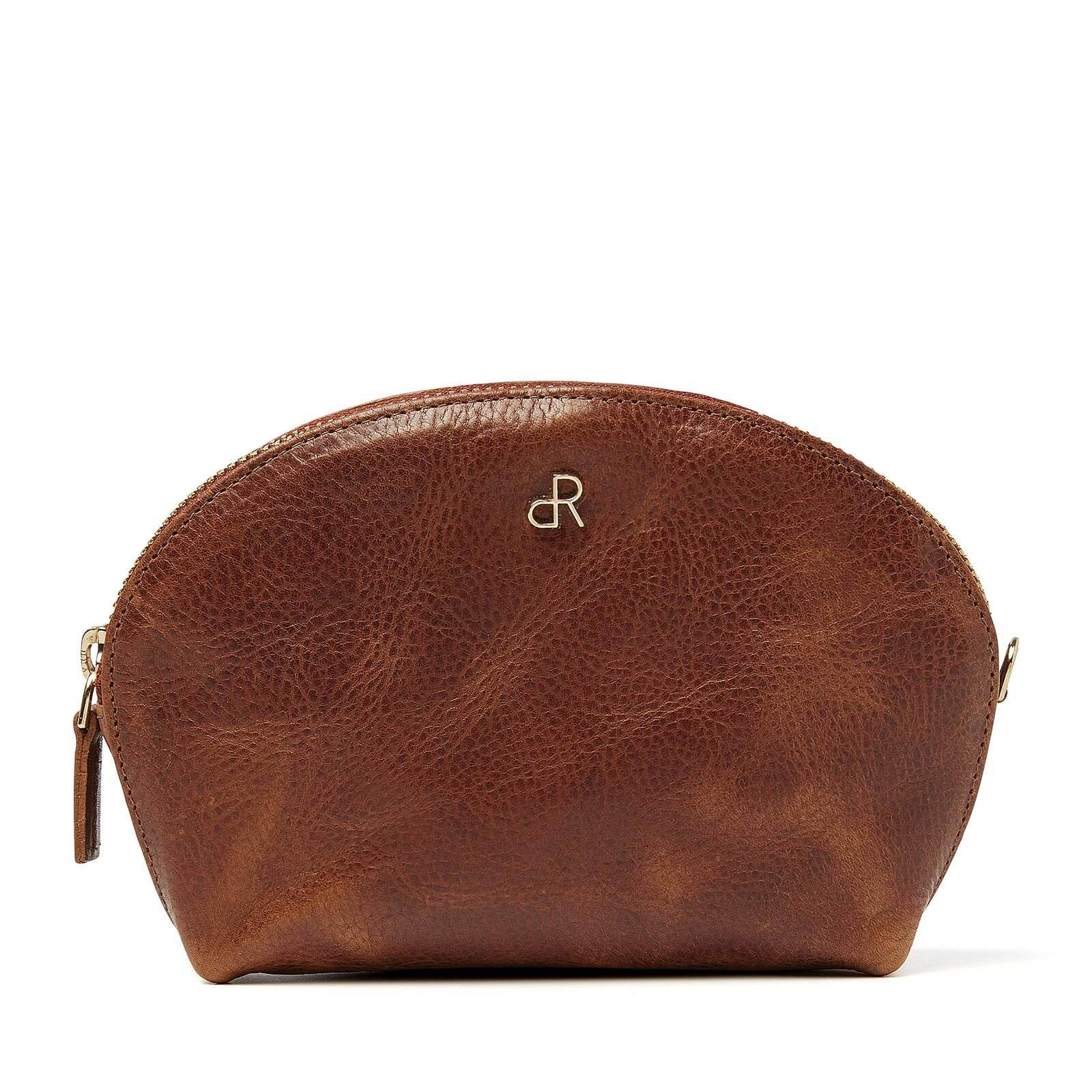 dR Amsterdam leren Make-up Tasje Milan voor dames 28630 cognac