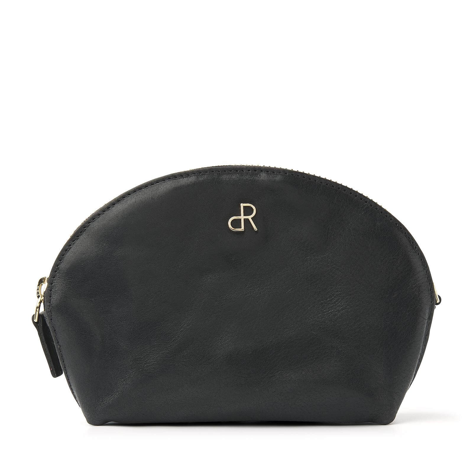 dR Amsterdam leren Make-up Tasje Milan voor dames 28630 zwart