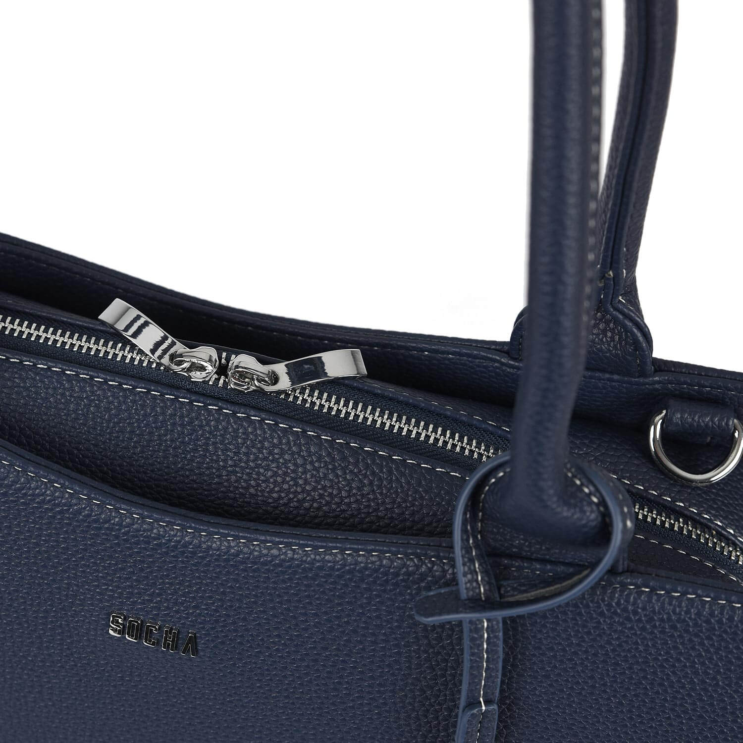 Socha laptoptas Midi 14 voor dames 4029276048772 navy blue sluiting