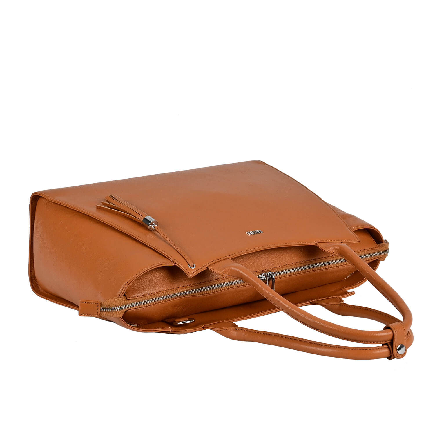 Socha Laptoptas Diamond Caddy voor dames 15″ – 17.3″ SO-D23 Cognac liggend