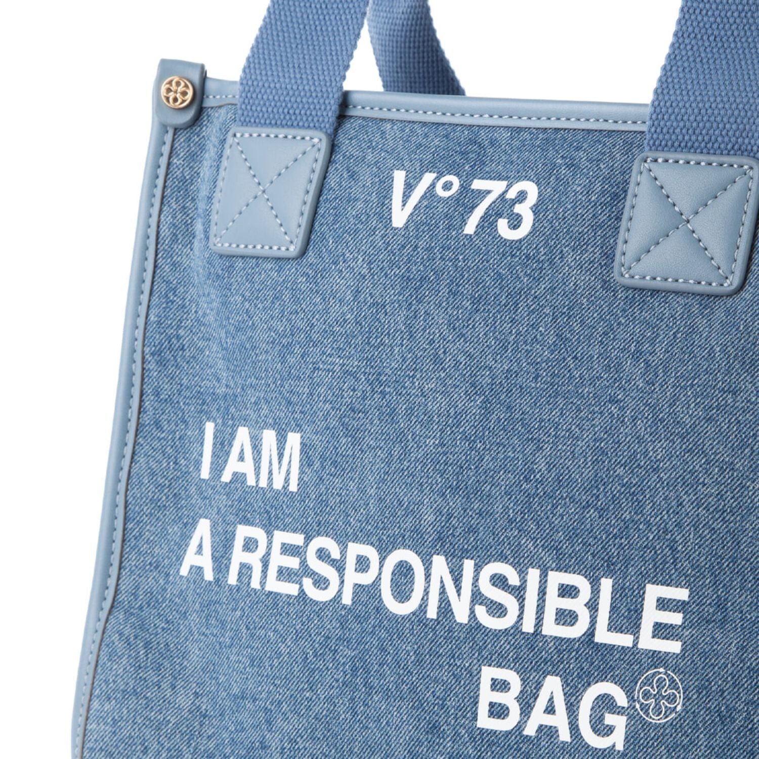 V°73 Handtas RESPONSIBILITY BIS voor dames 73BS6AF02 denim materiaal