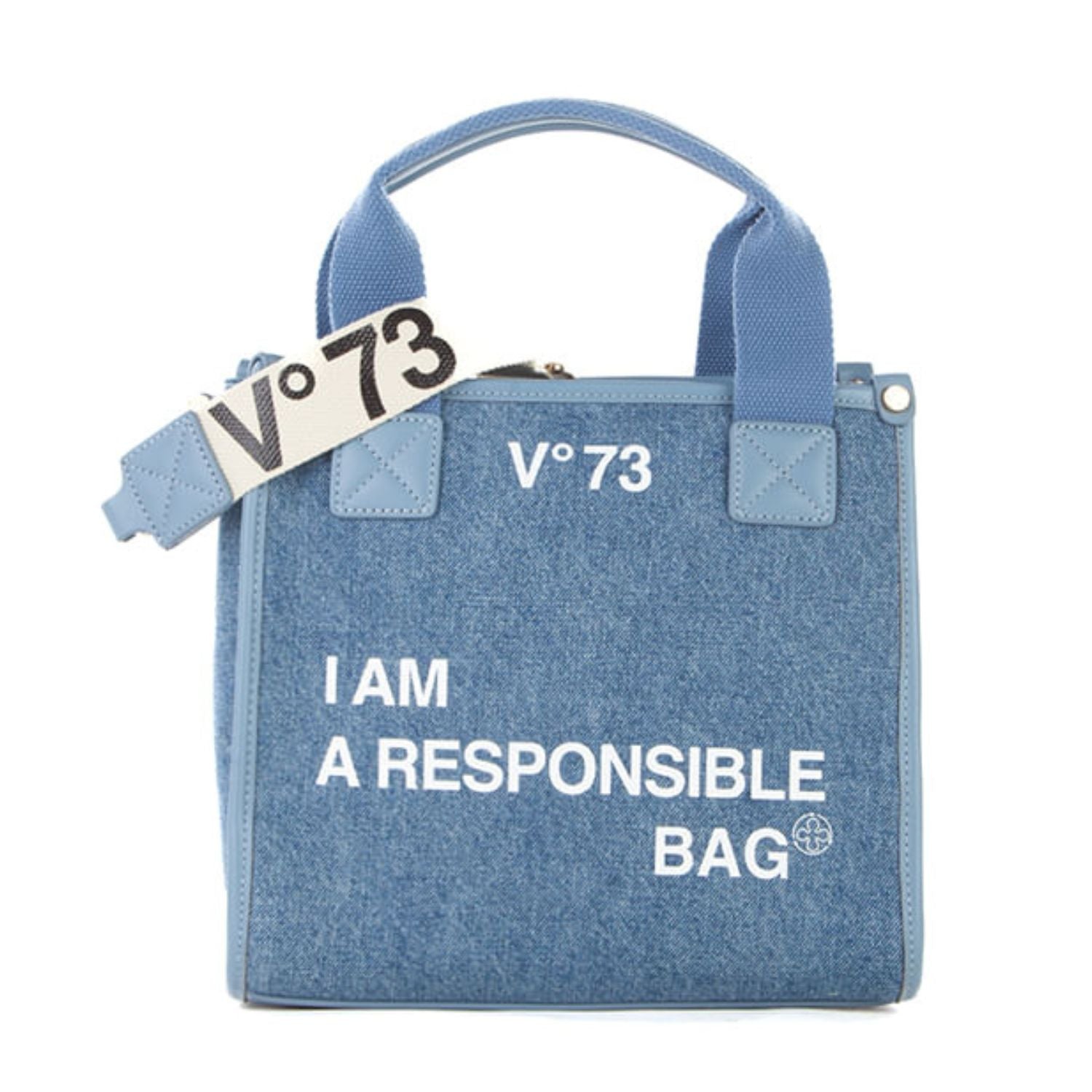 V°73 Handtas RESPONSIBILITY BIS voor dames 73BS6AF02 denim 