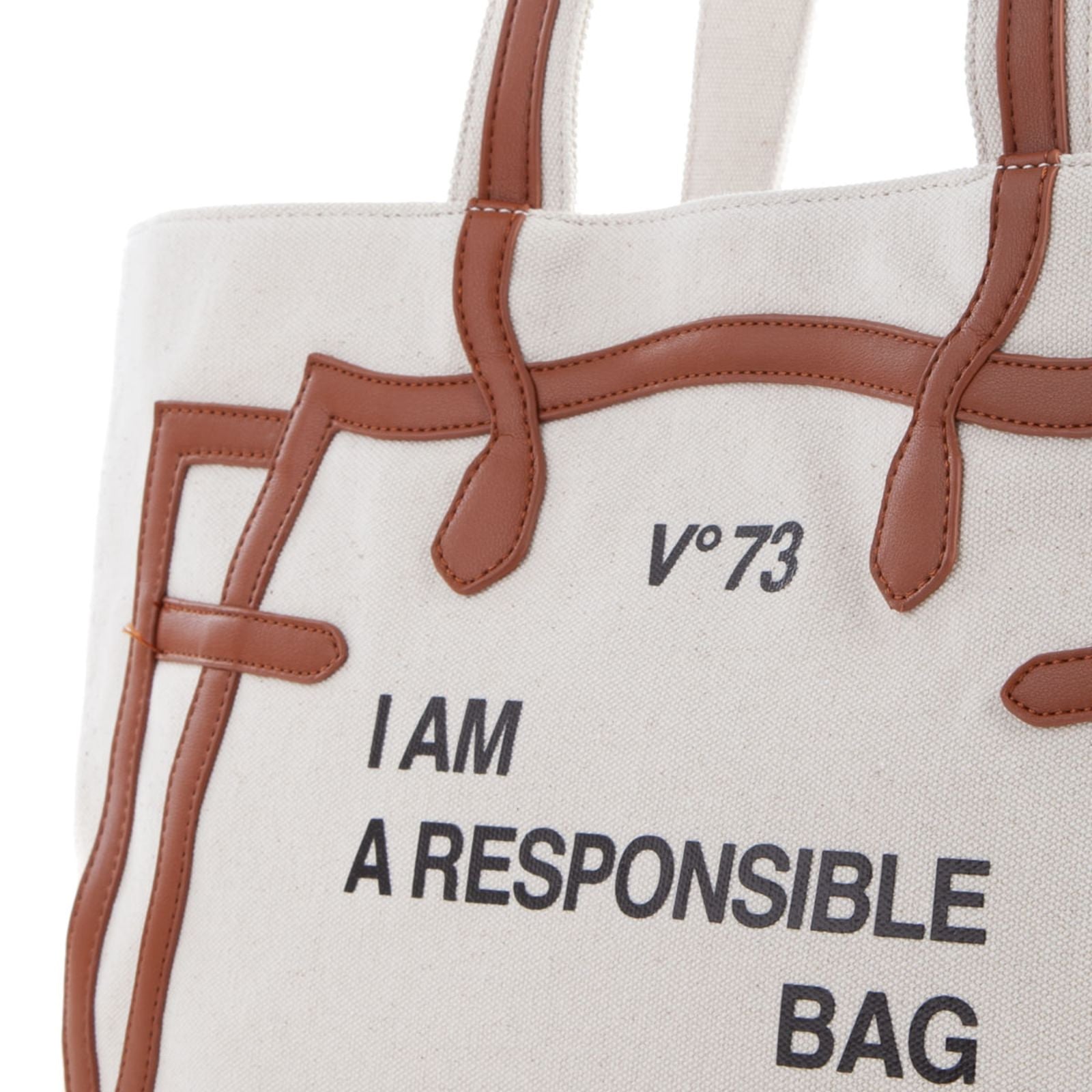 V°73 Shopper RESPONSIBILITY MUST voor dames 73BS7UH01 natural leather materiaal