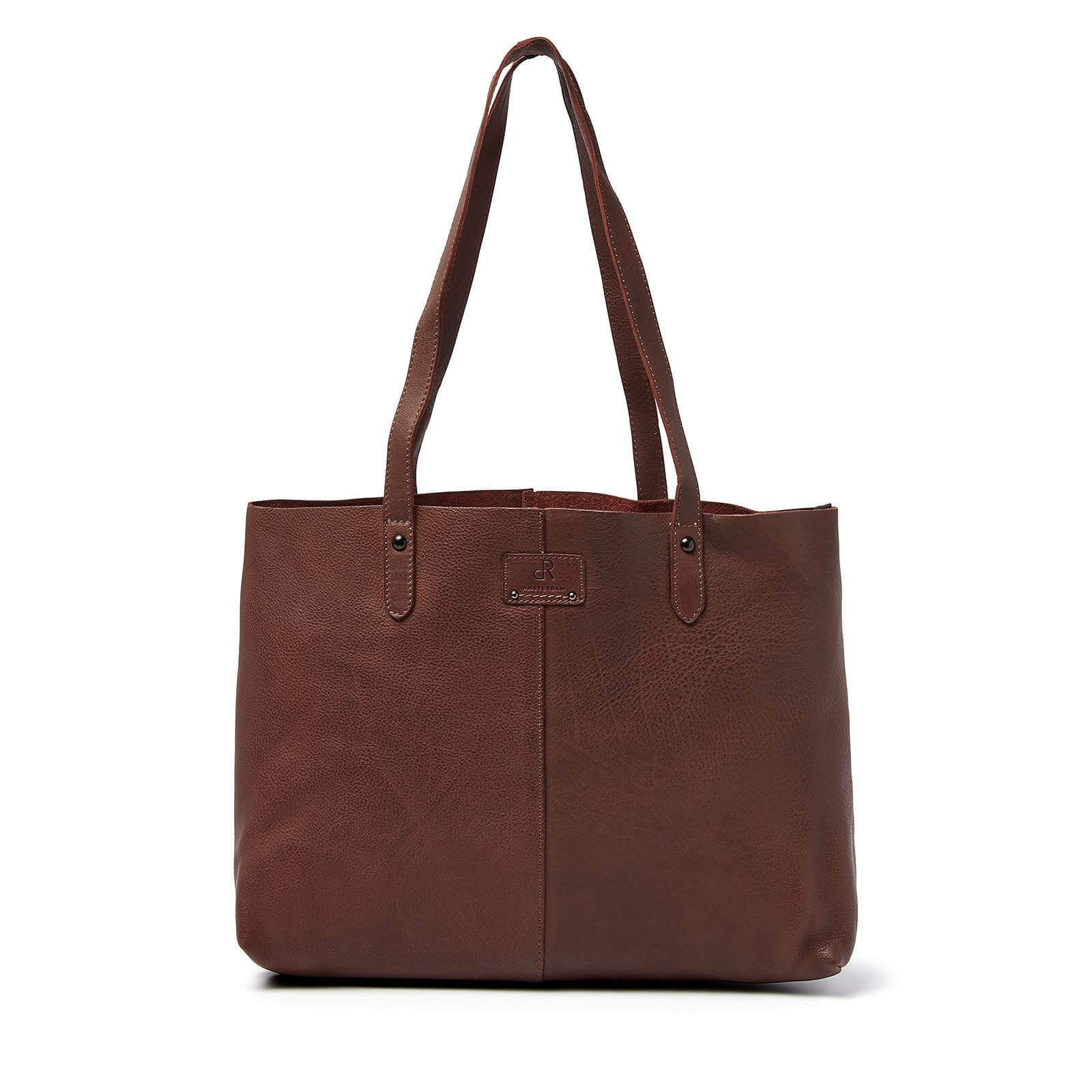 dR Amsterdam leren shopper Tampa voor dames 933727 bruin