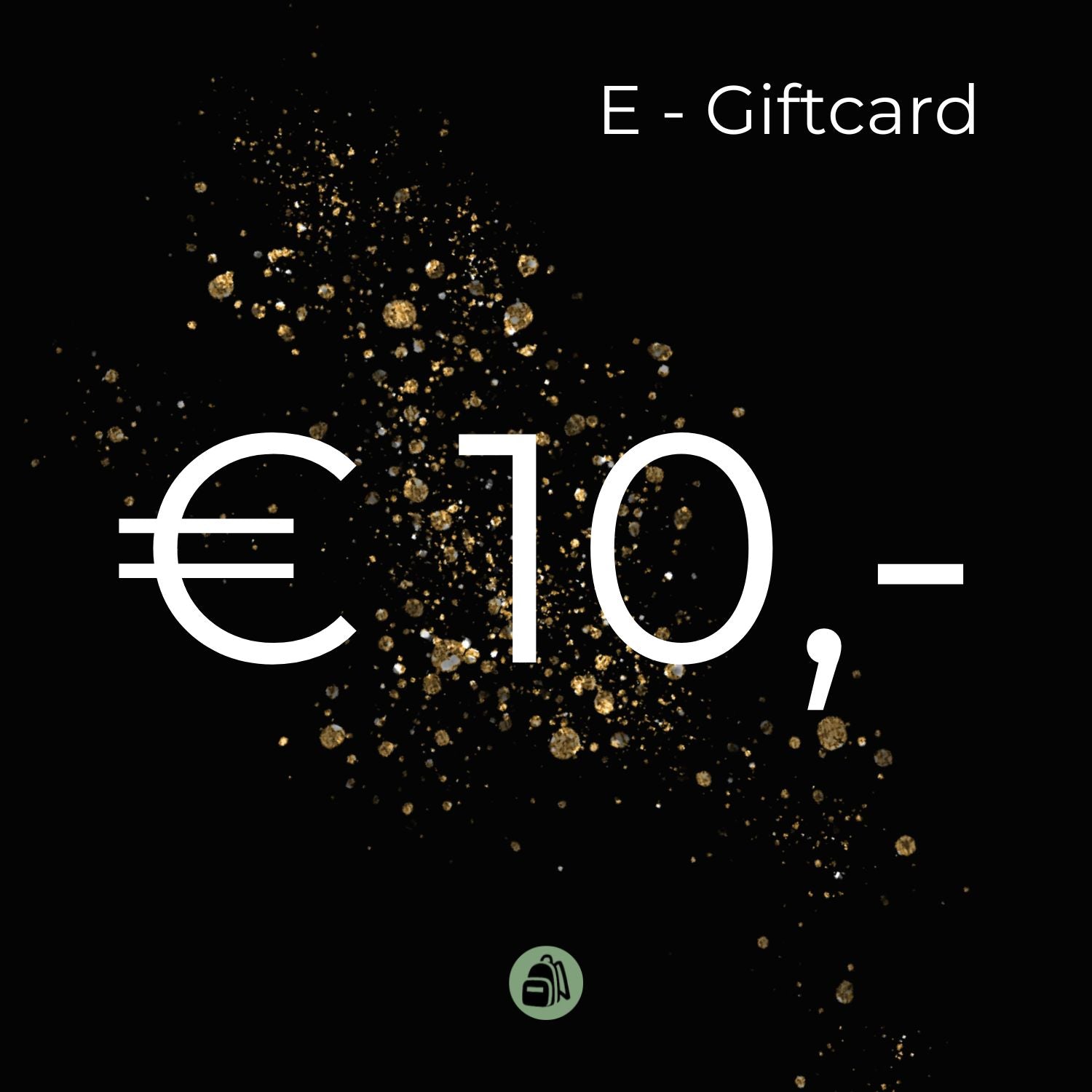 E-giftcard 10 euro de tassenzaak