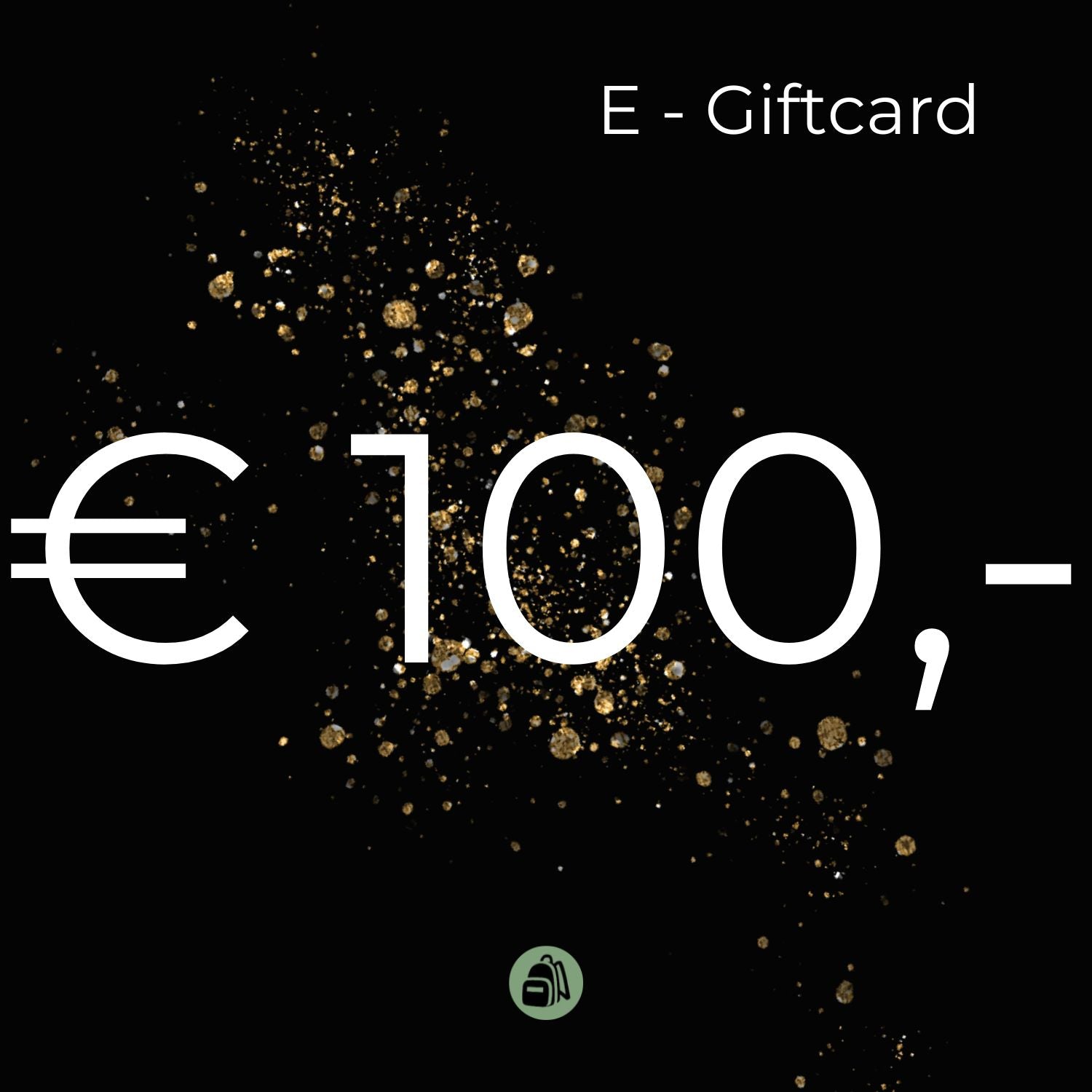 E-giftcard 100 euro de tassenzaak