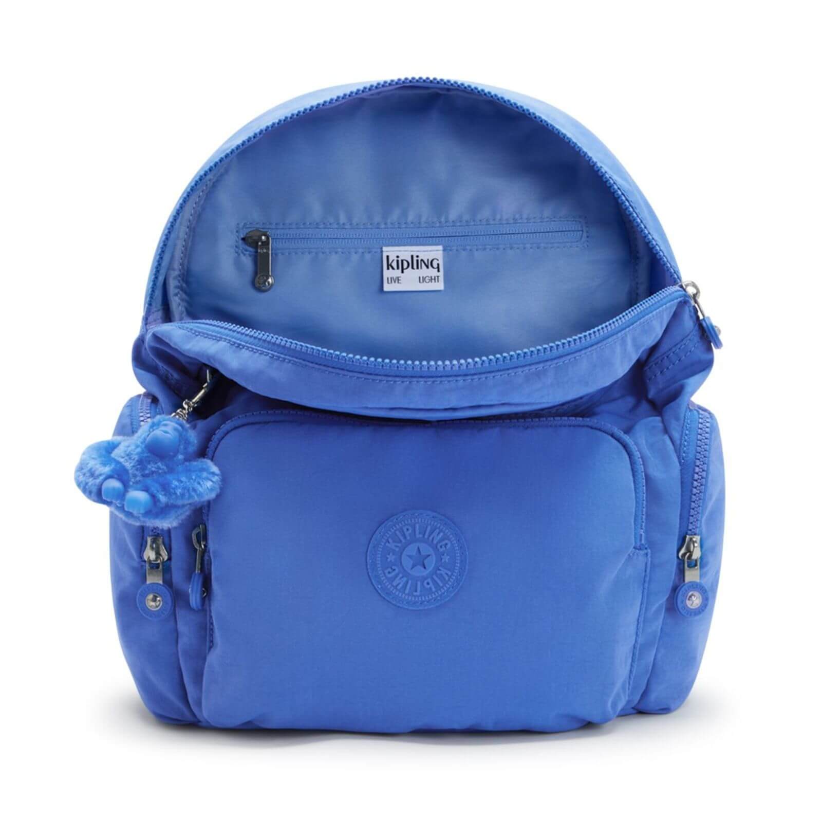 Kipling Rugtas CITY ZIP S voor dames KPKI3523JC71 Havana Blue binnenkant