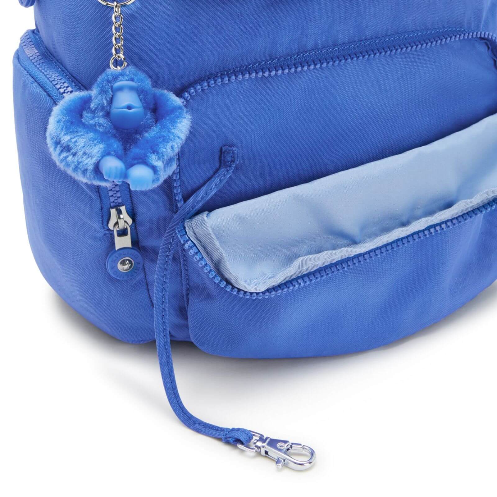 Kipling Rugtas CITY ZIP S voor dames KPKI3523JC71 Havana Blue sleutelkoord