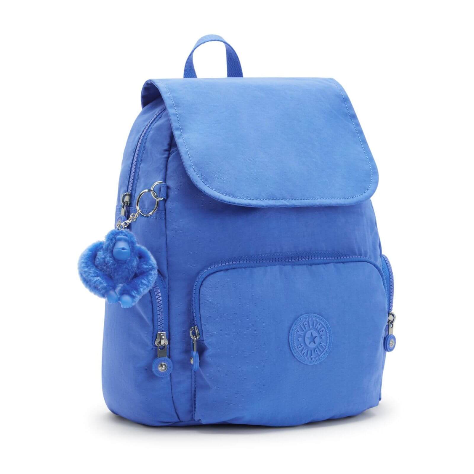 Kipling Rugtas CITY ZIP S voor dames KPKI3523JC71 Havana Blue zijkant