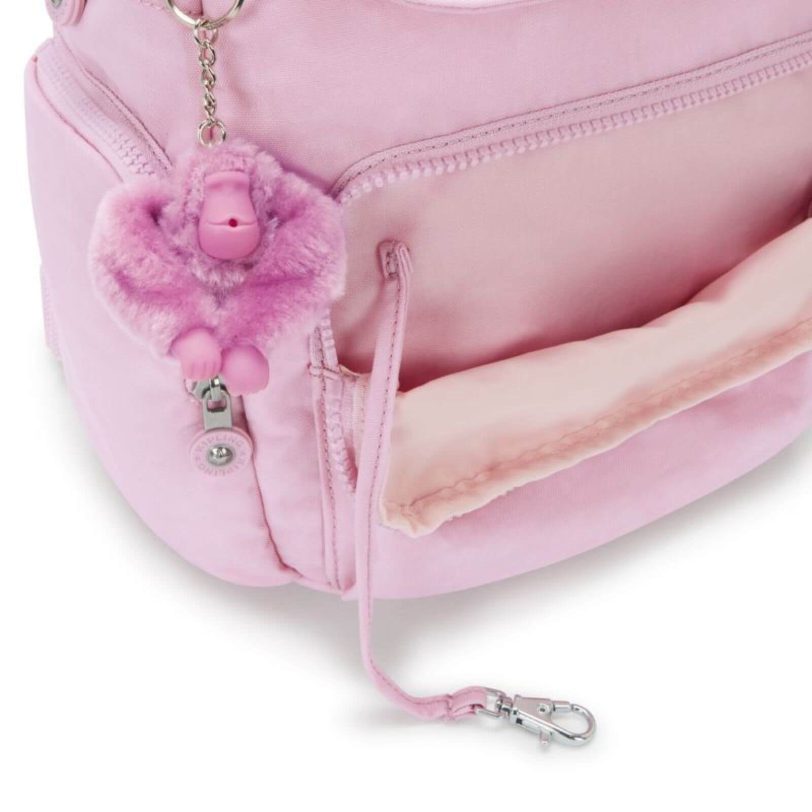 Kipling Rugtas CITY ZIP S voor dames KPKI3523R2C1  Blooming Pink sleutelhanger