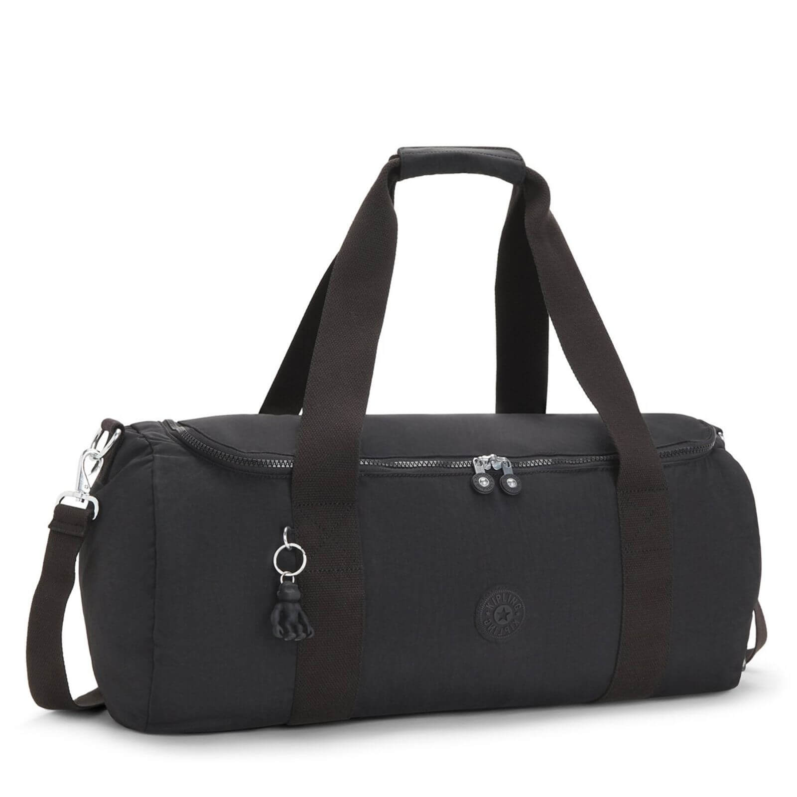 Kipling weekendtas ARGUS S voor dames en heren KPKI6810P391 Black Noir zijkant