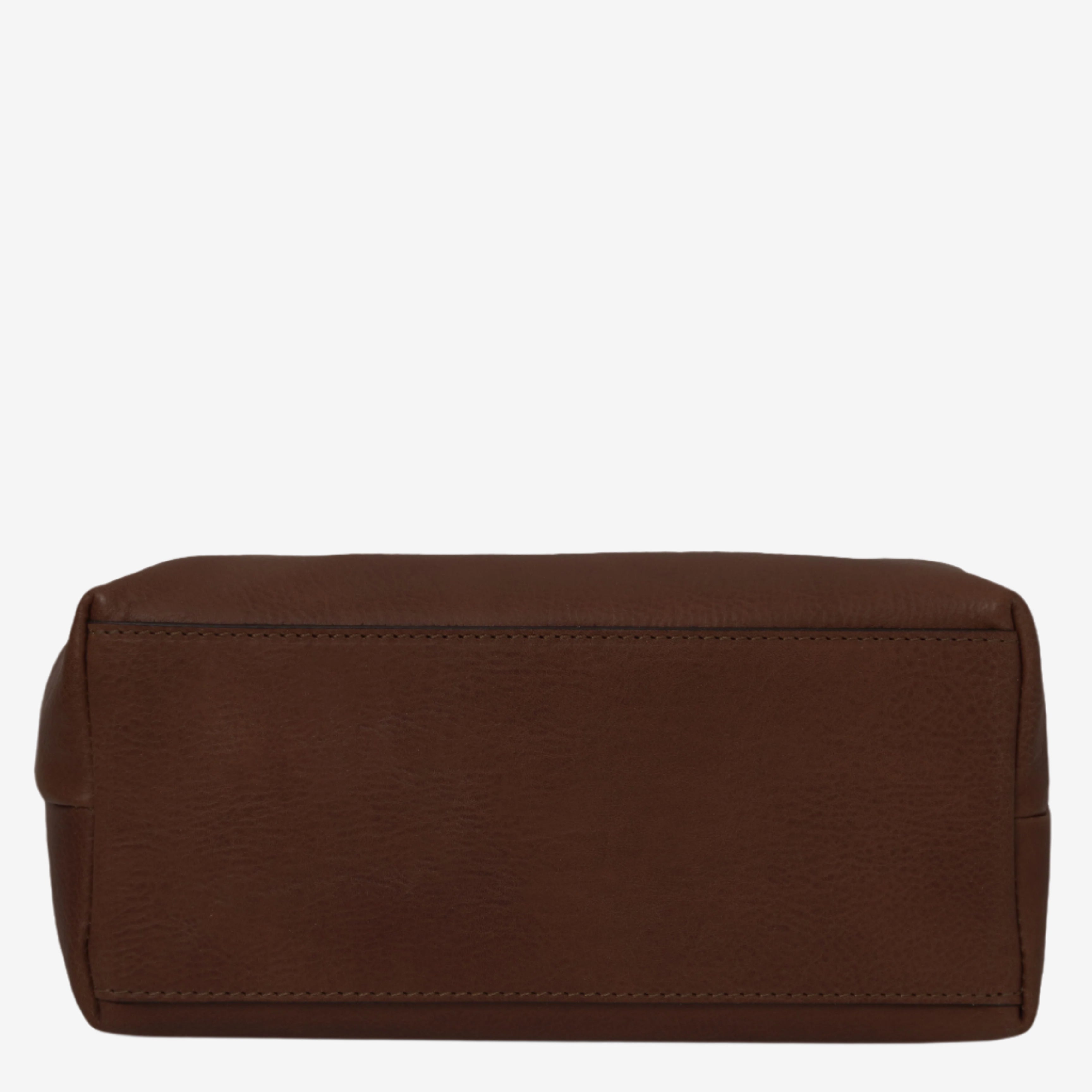 Tuscany Leather toilettassen Smarty L TL141219 dark brown onderkant