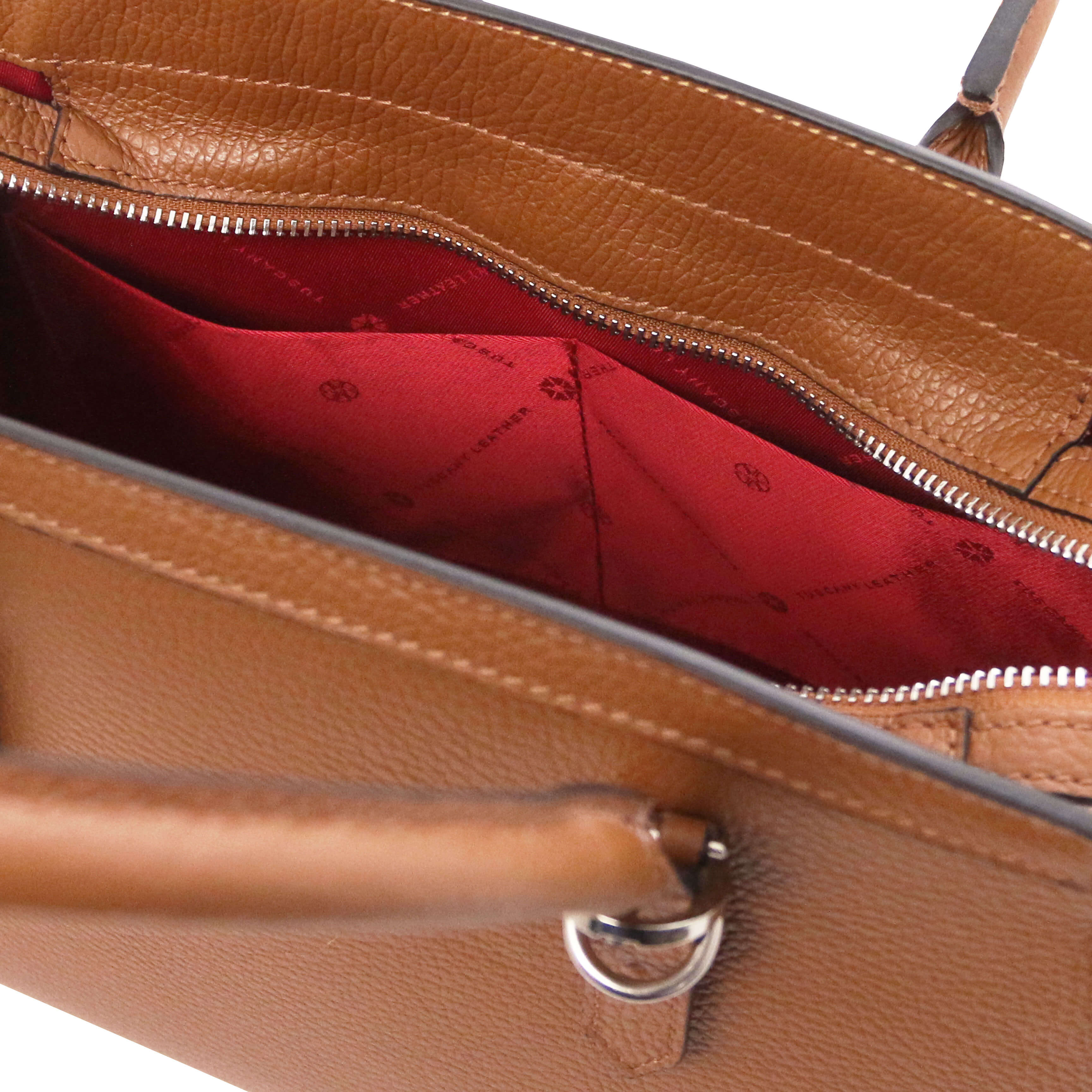 Tuscany Leather Handtassen dames TL Bag TL142147 cognac binnenvakken