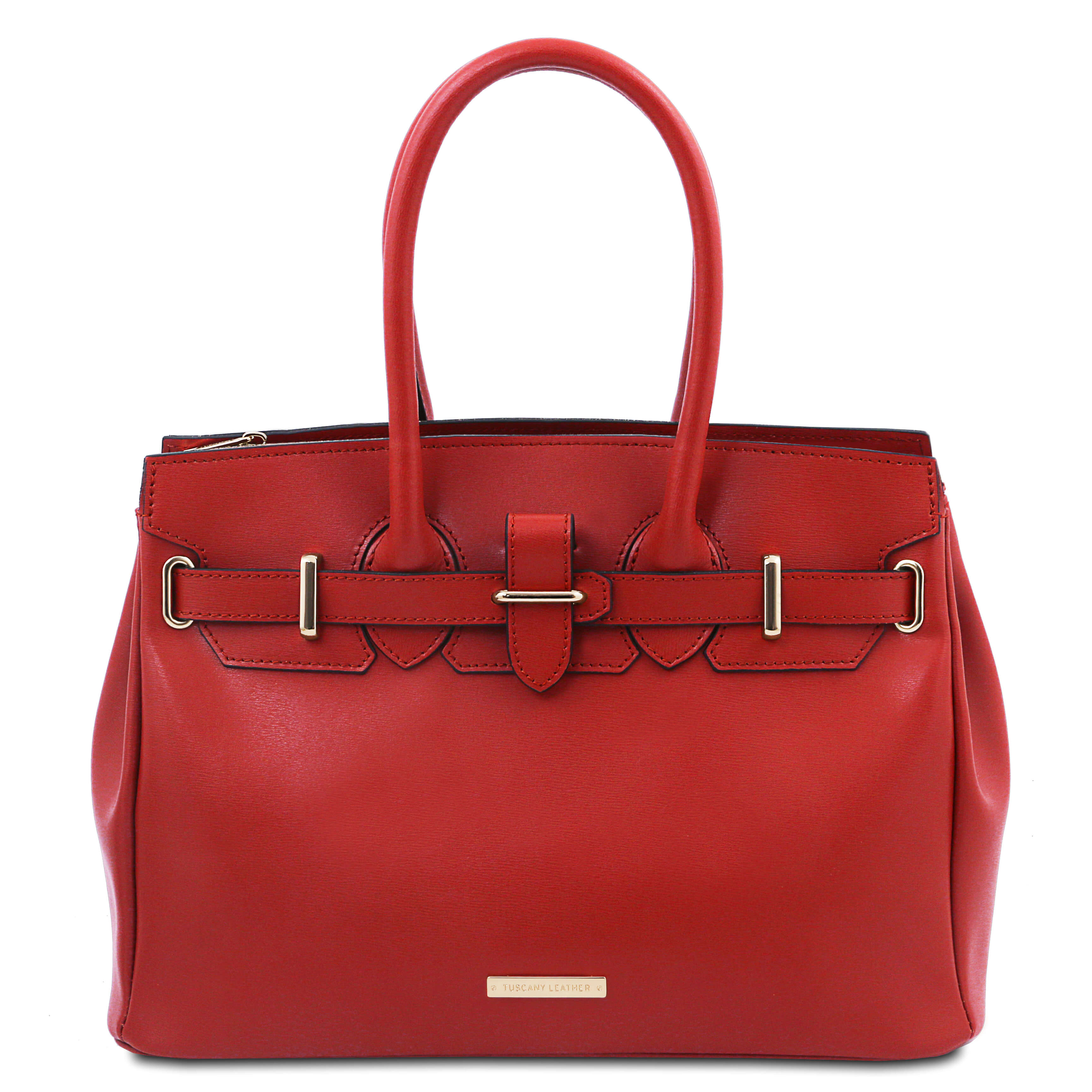 Tuscany Leather leren handtas voor dames TL Bag TL142174 rood