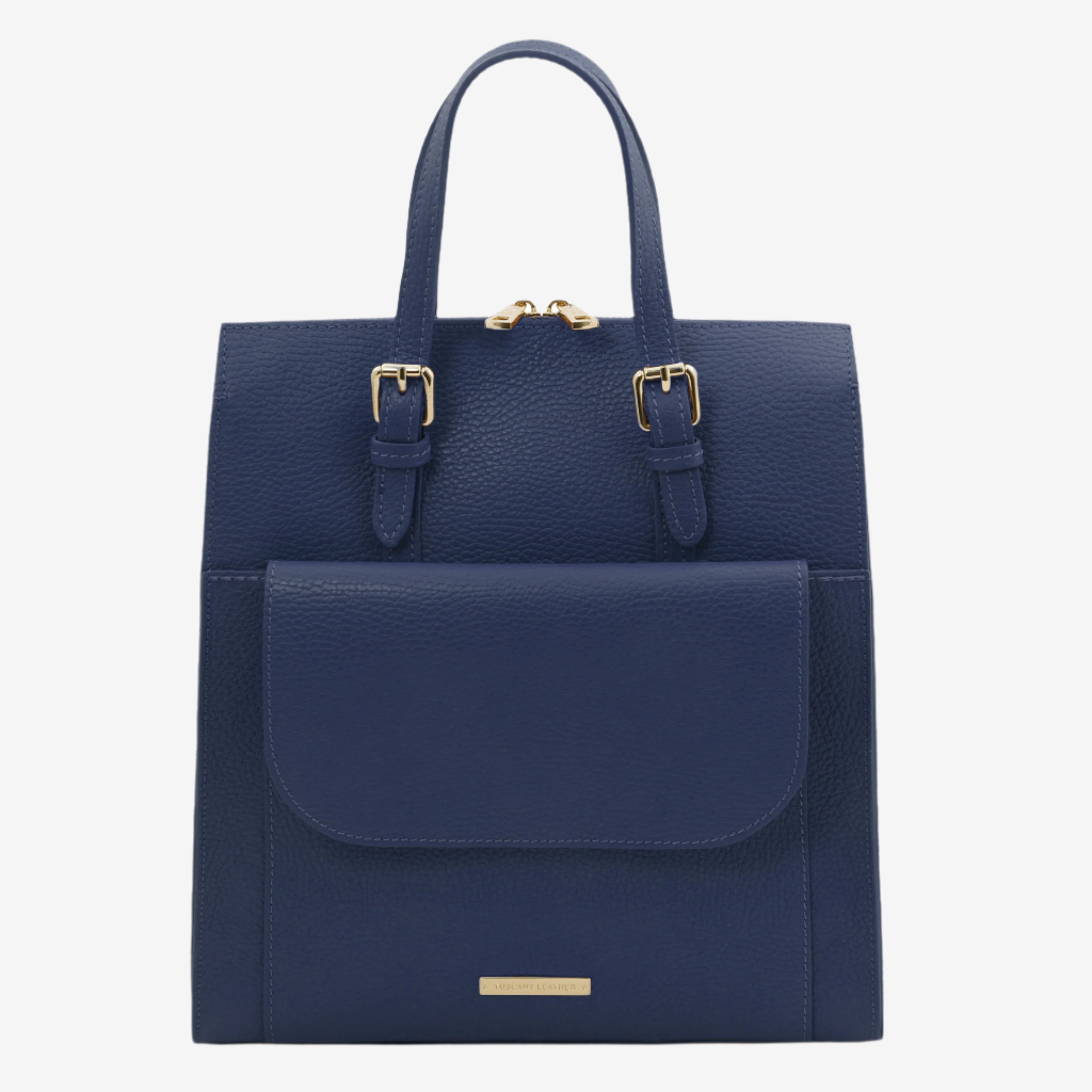 Tuscany Leather rugtassen dames TL Bag TL142211 dark blue