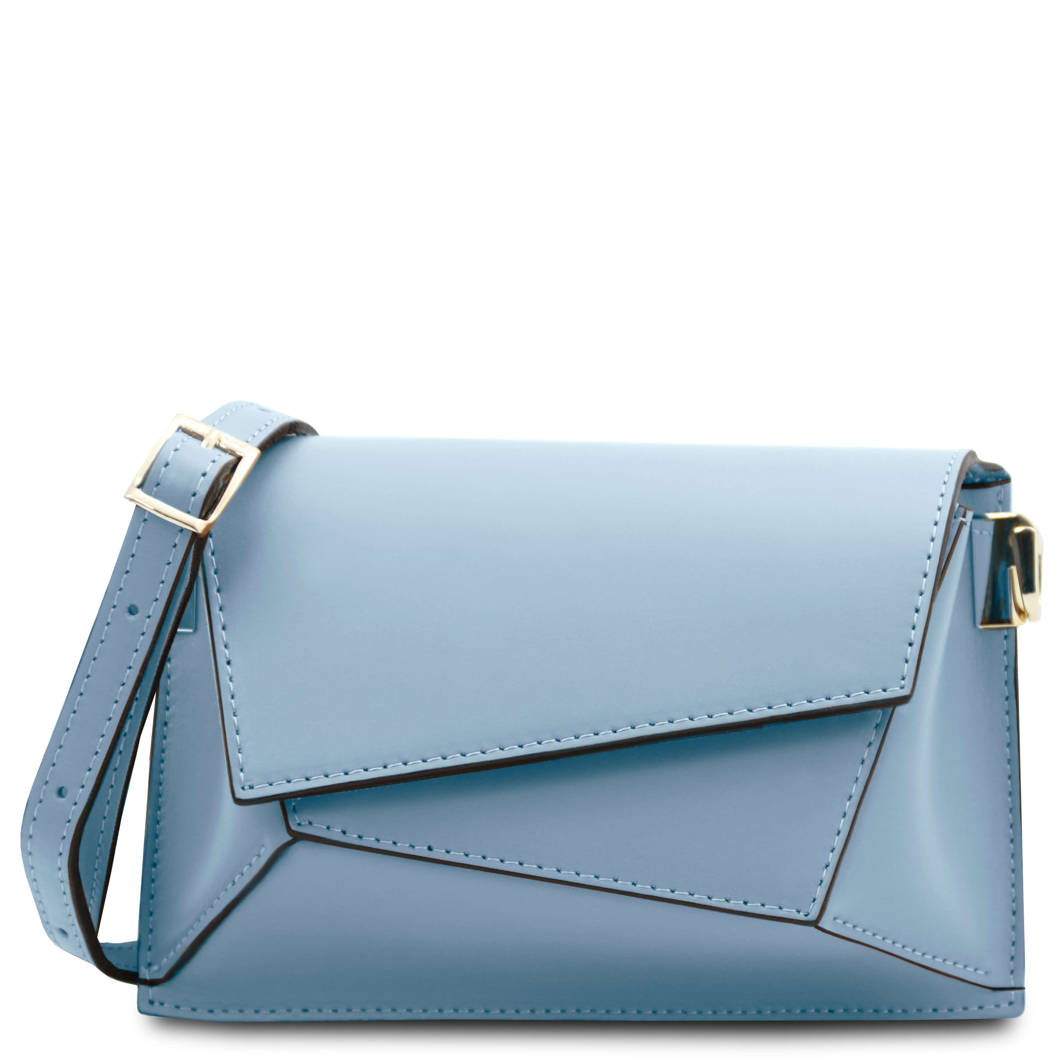 Tuscany Leather leren crossbody tas TL Bag voor dames TL142253 blauw