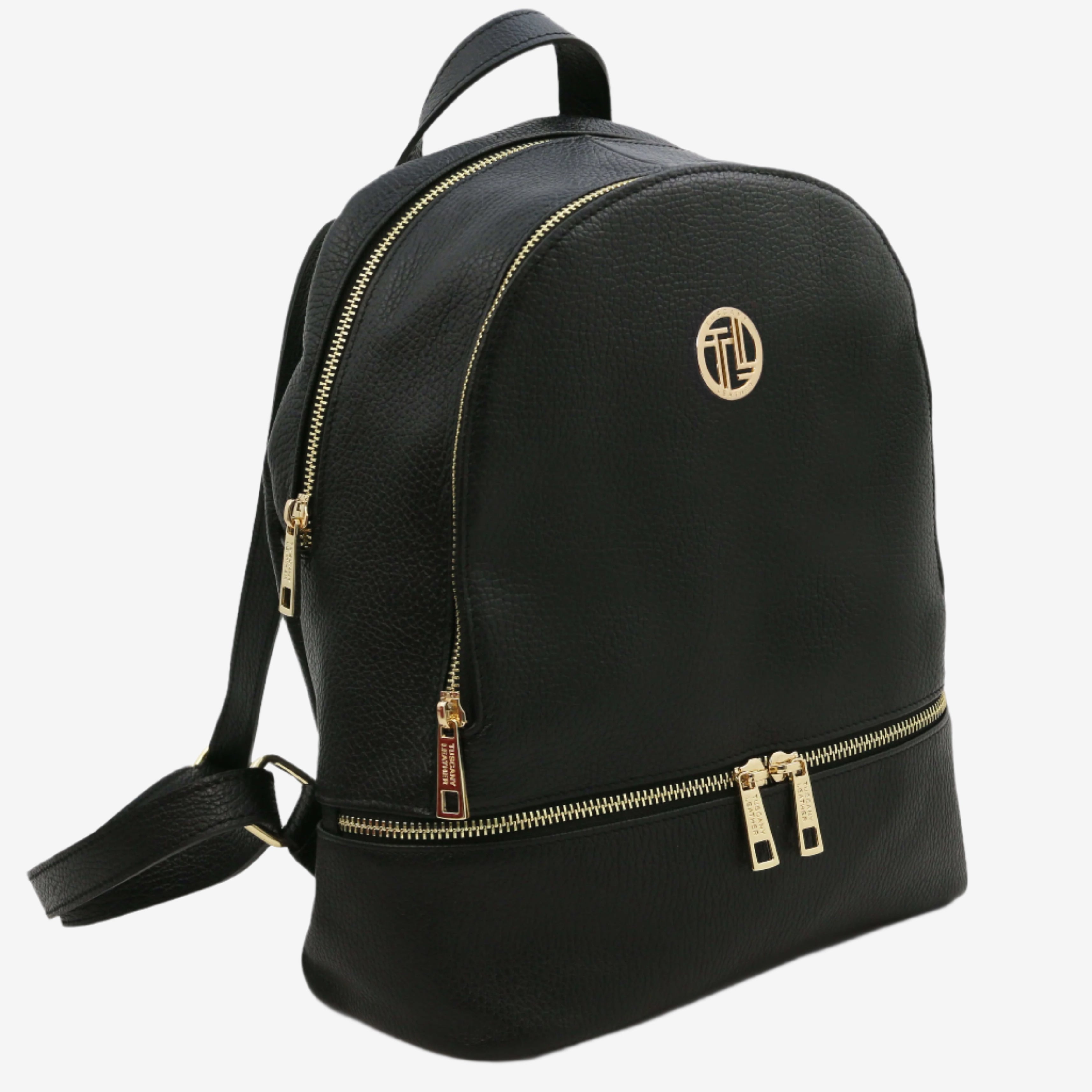 Tuscany Leather rugtassen dames TL BAG TL142280 zwart zijkant