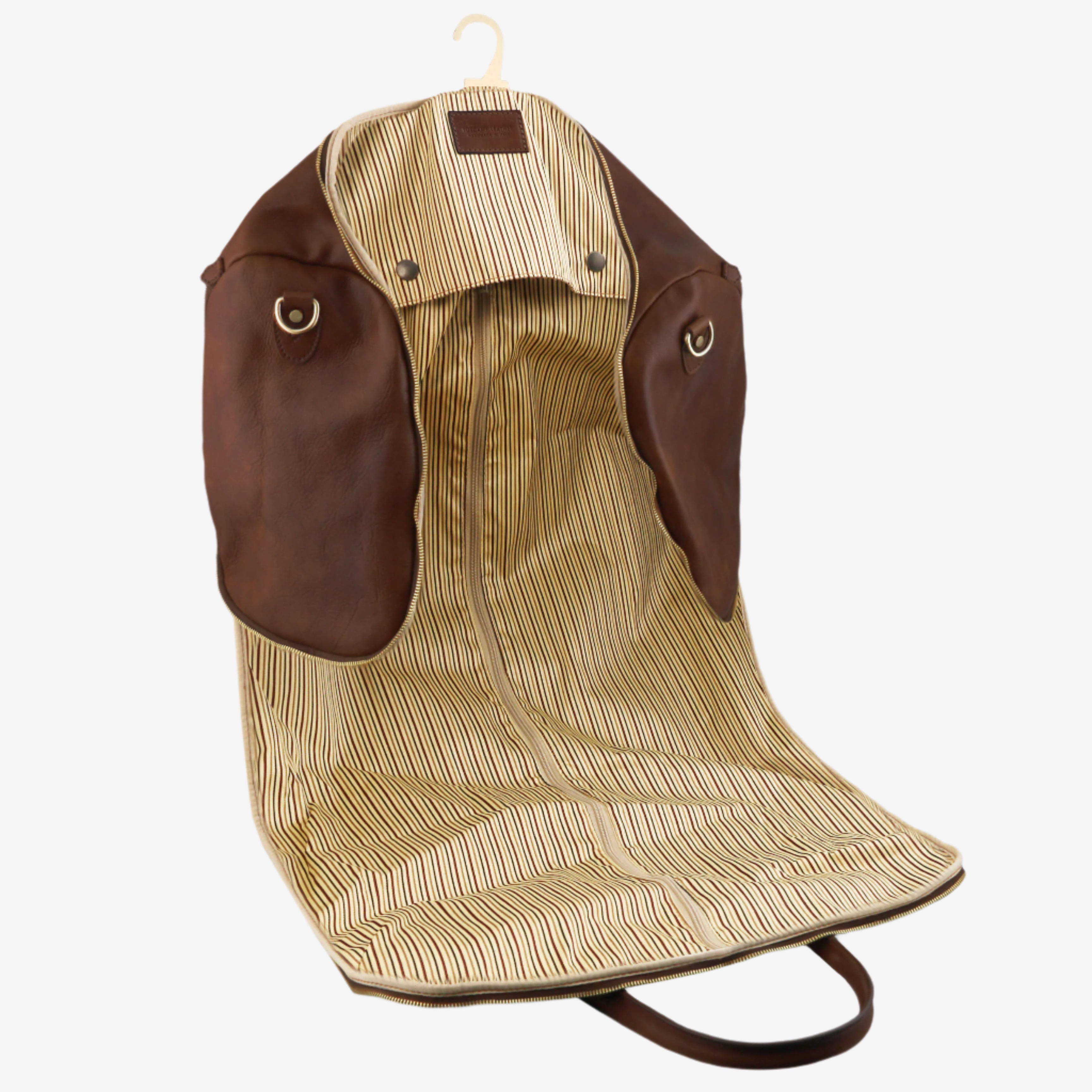 Tuscany Leather reistassen Antigua TL142341 dark brown binnenkant