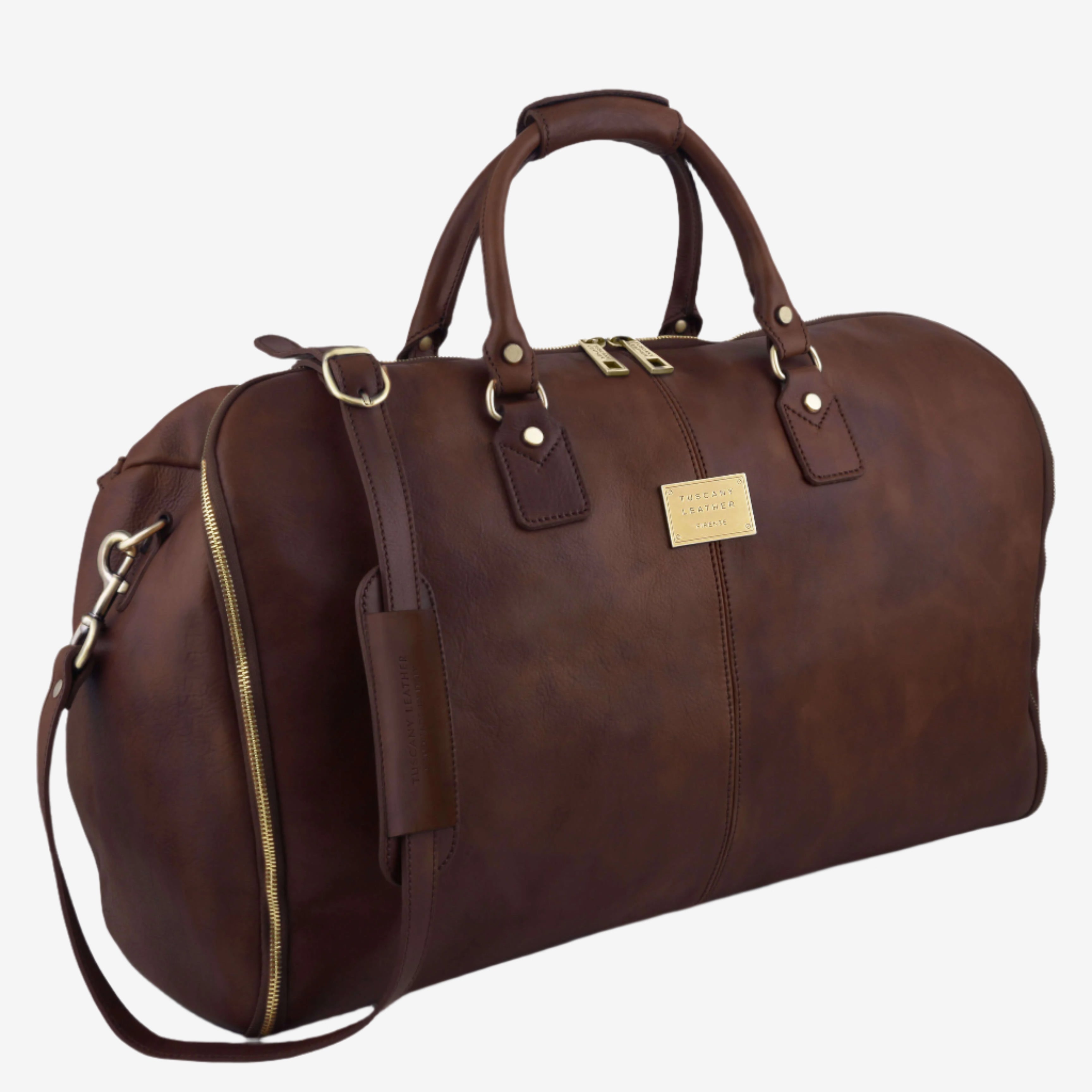 Tuscany Leather reistassen Antigua TL142341 dark brown zijkant