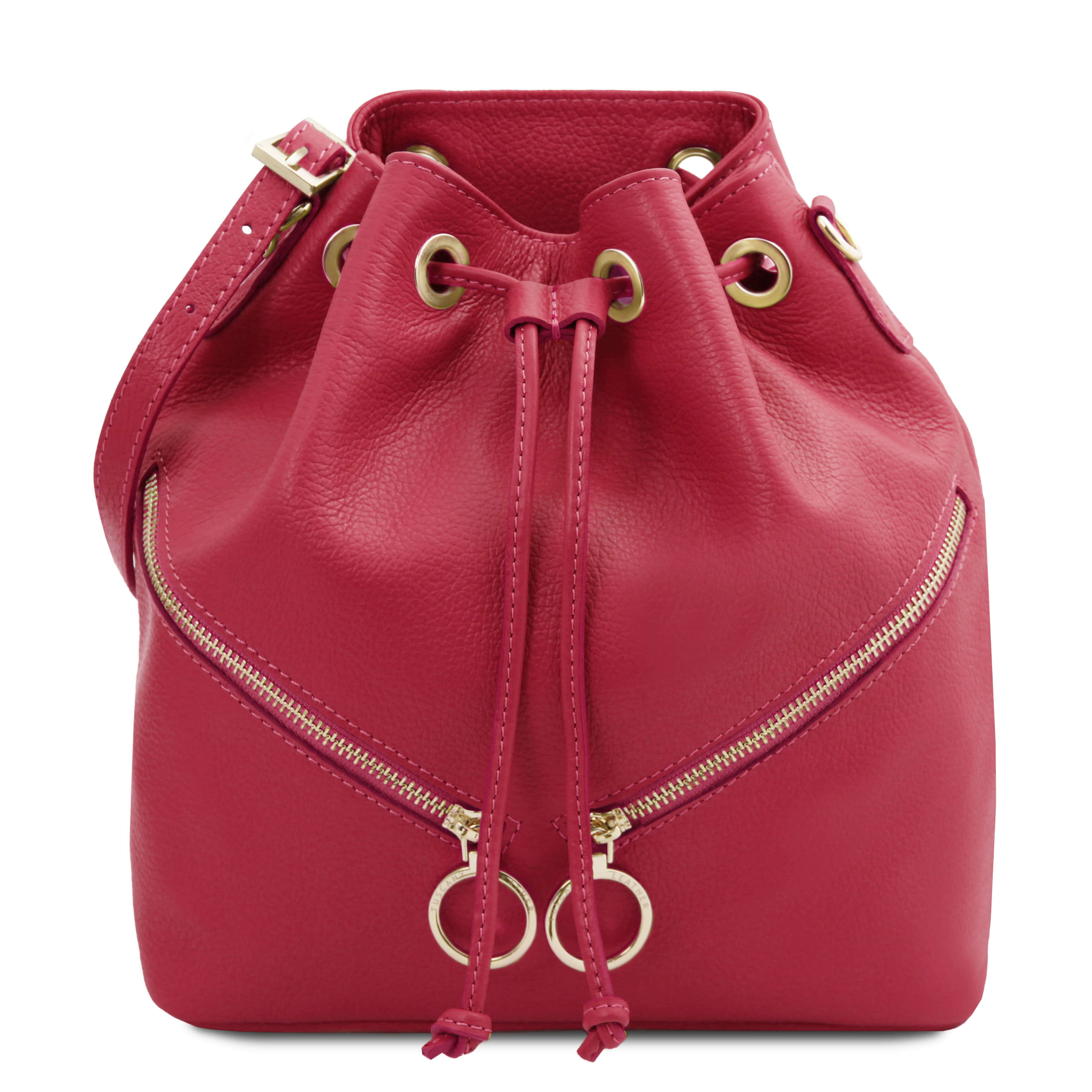 Tuscany Leather leren schoudertas TL BAG voor dames TL142360 roze