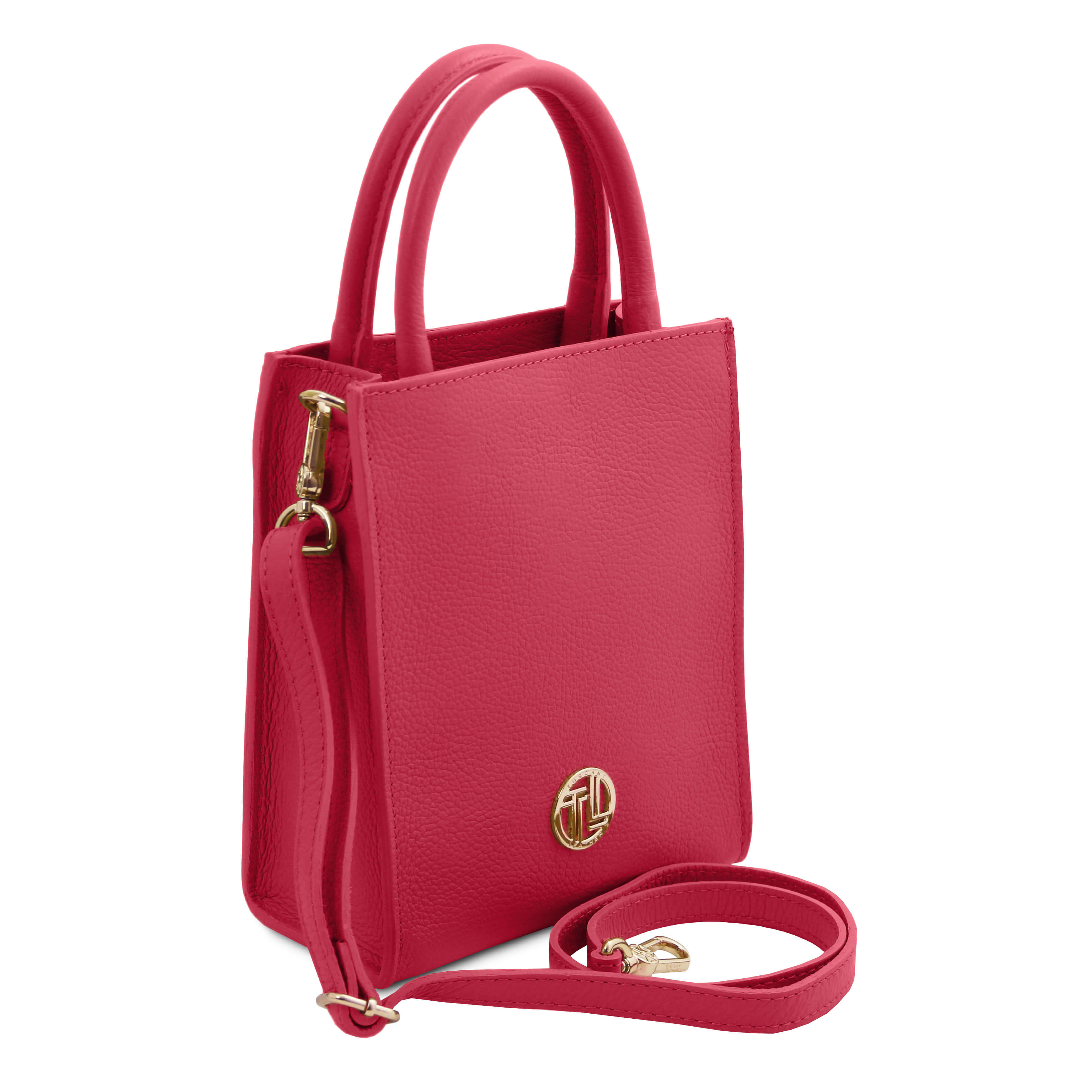 Tuscany Leather handtas KATE voor dames TL142366 roze zijkant