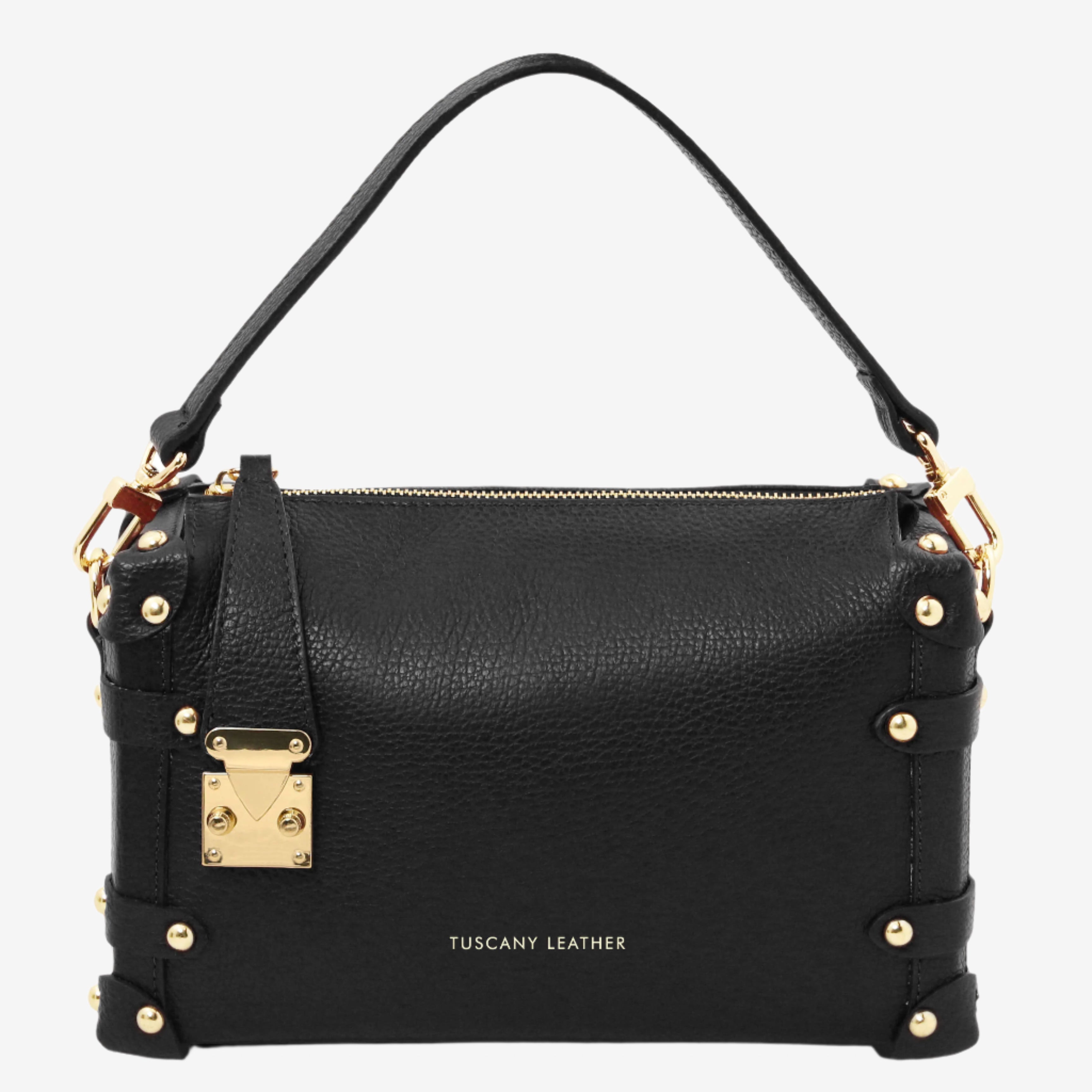 Tuscany Leather handtassen dames Praline TL142422 black