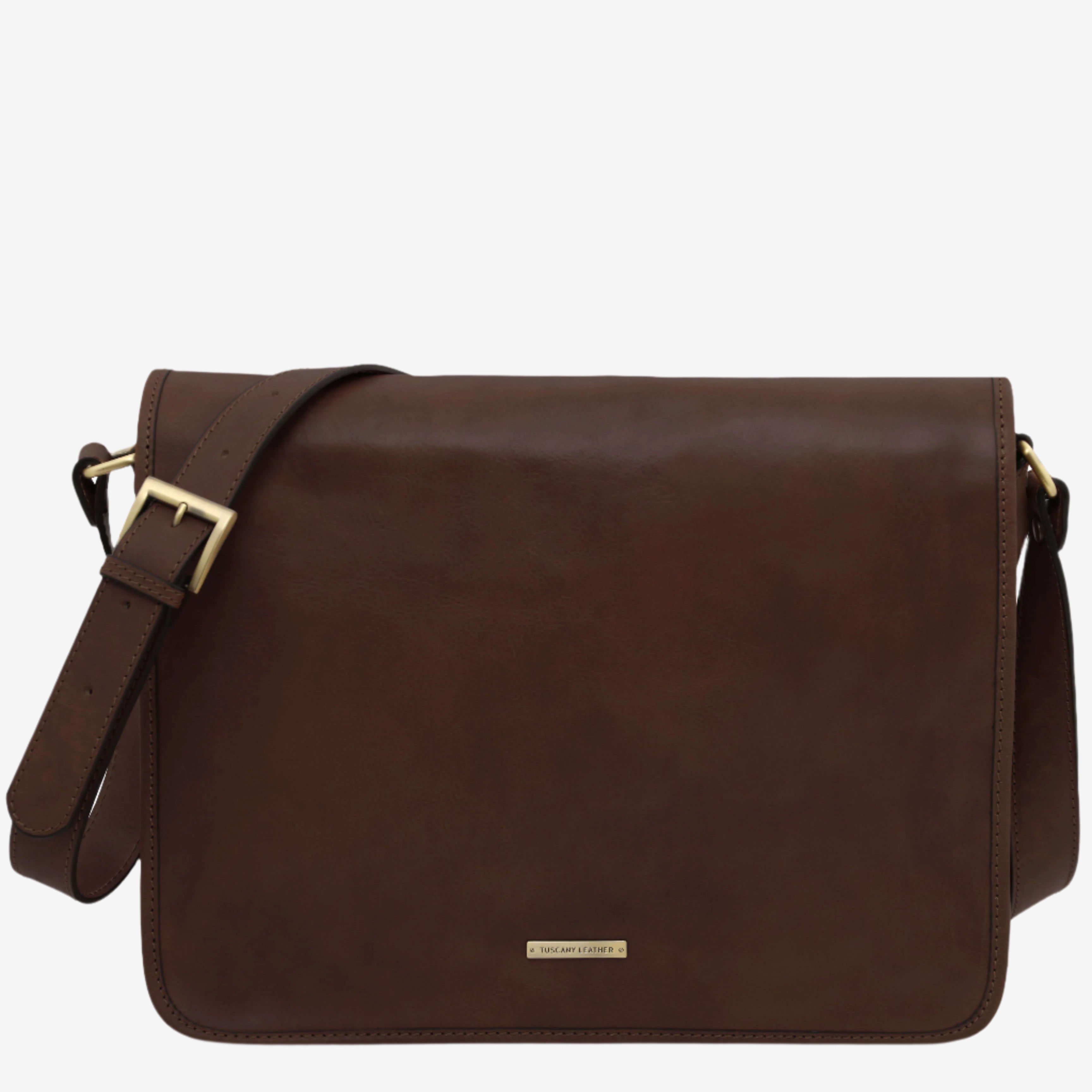 Tuscany Leather TL Messenger bags heren TL142430 dark brown