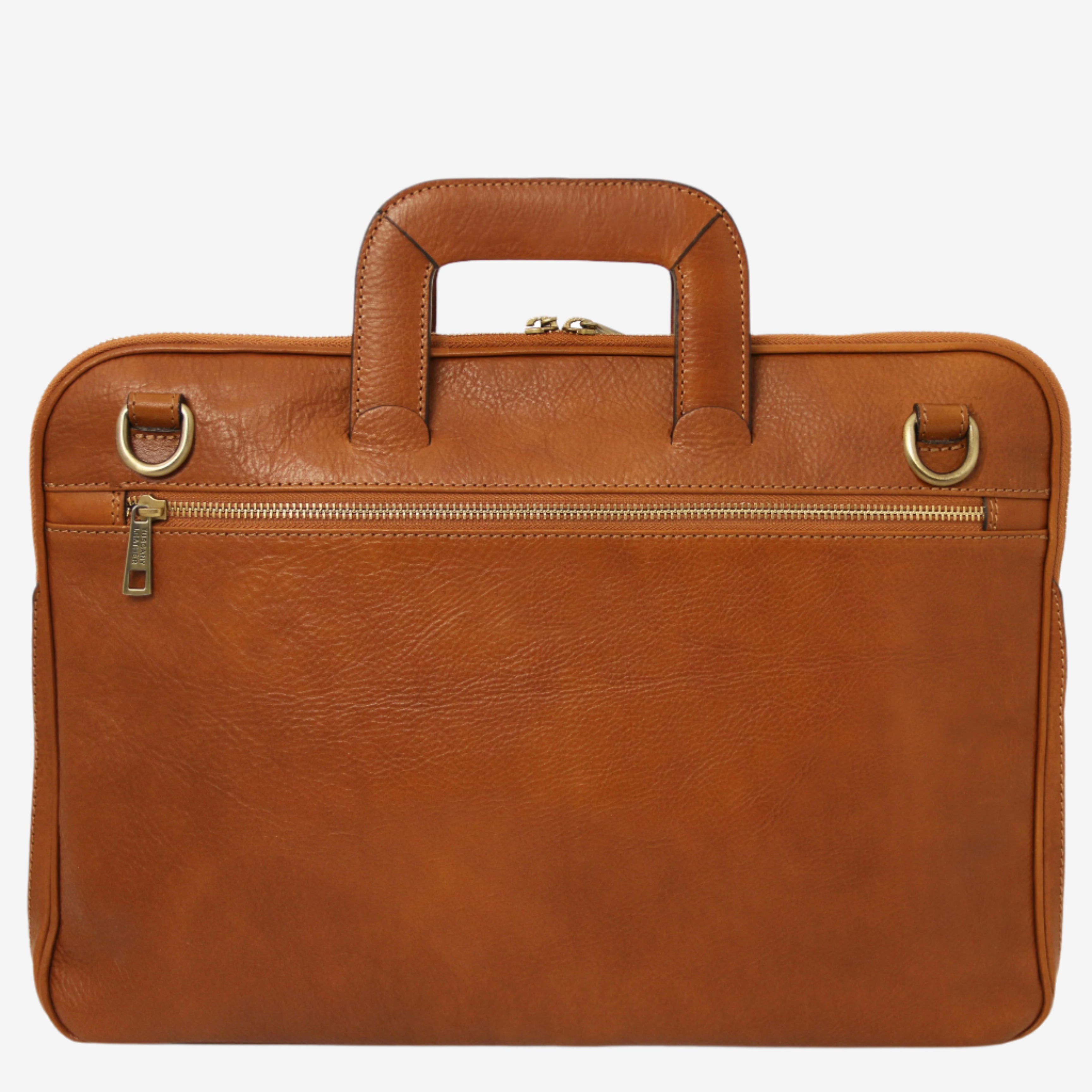 Tuscany Leather aktetassen heren Caserta TL142449 Natural achterkant