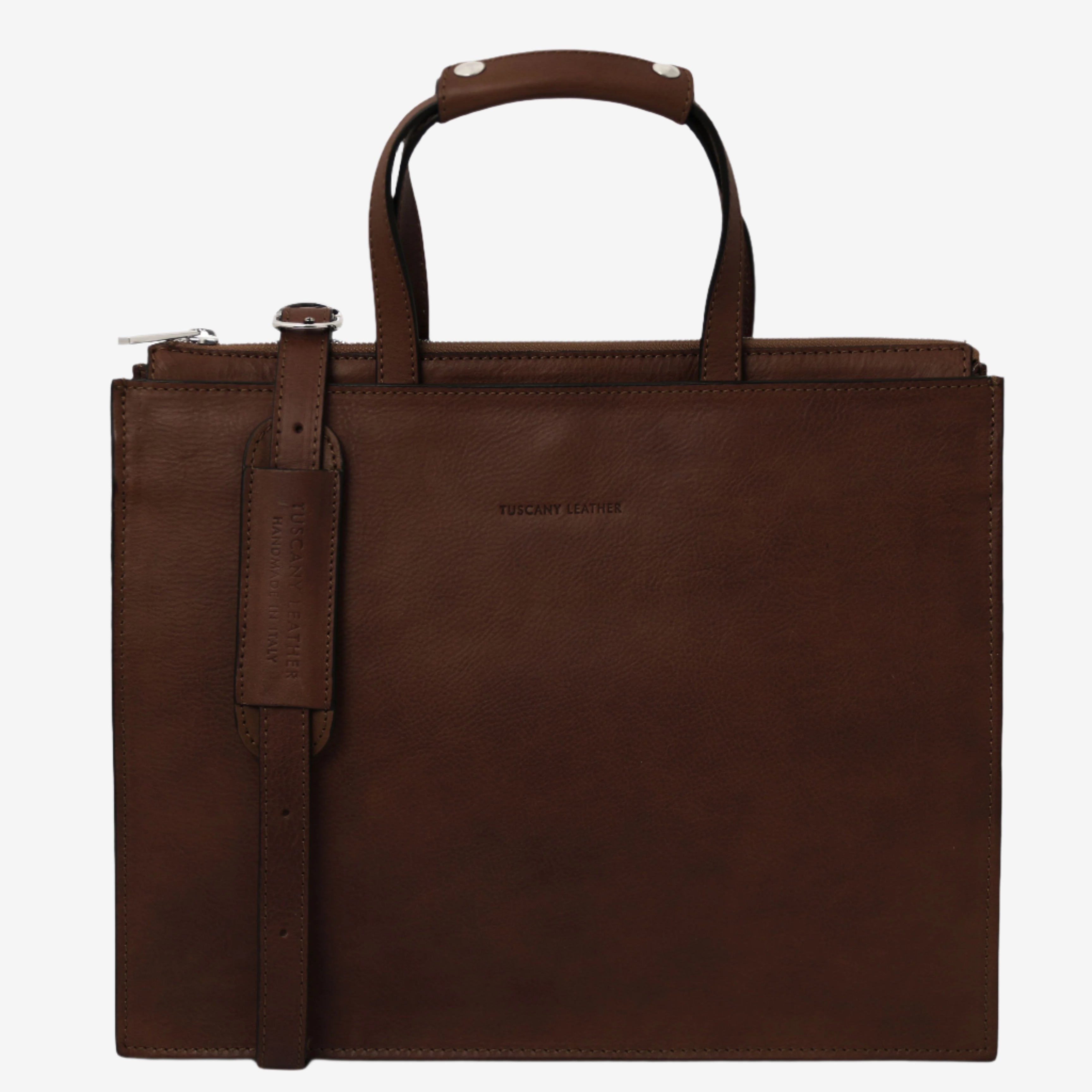 Tuscany Leather aktetassen dames Palermo TL142452 Dark Brown