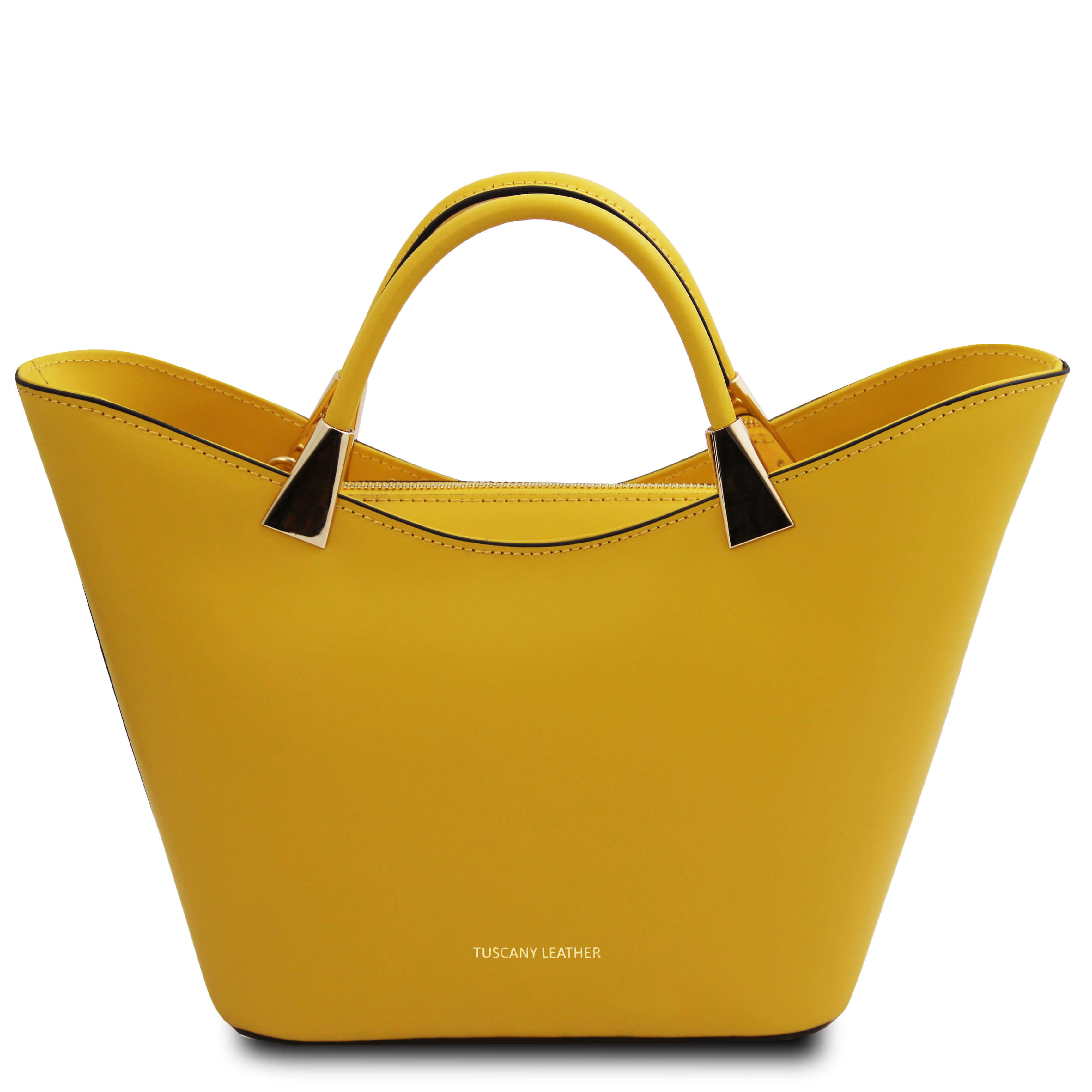 Tuscany Leather leren handtas TL Bag voor dames tl142287 geel