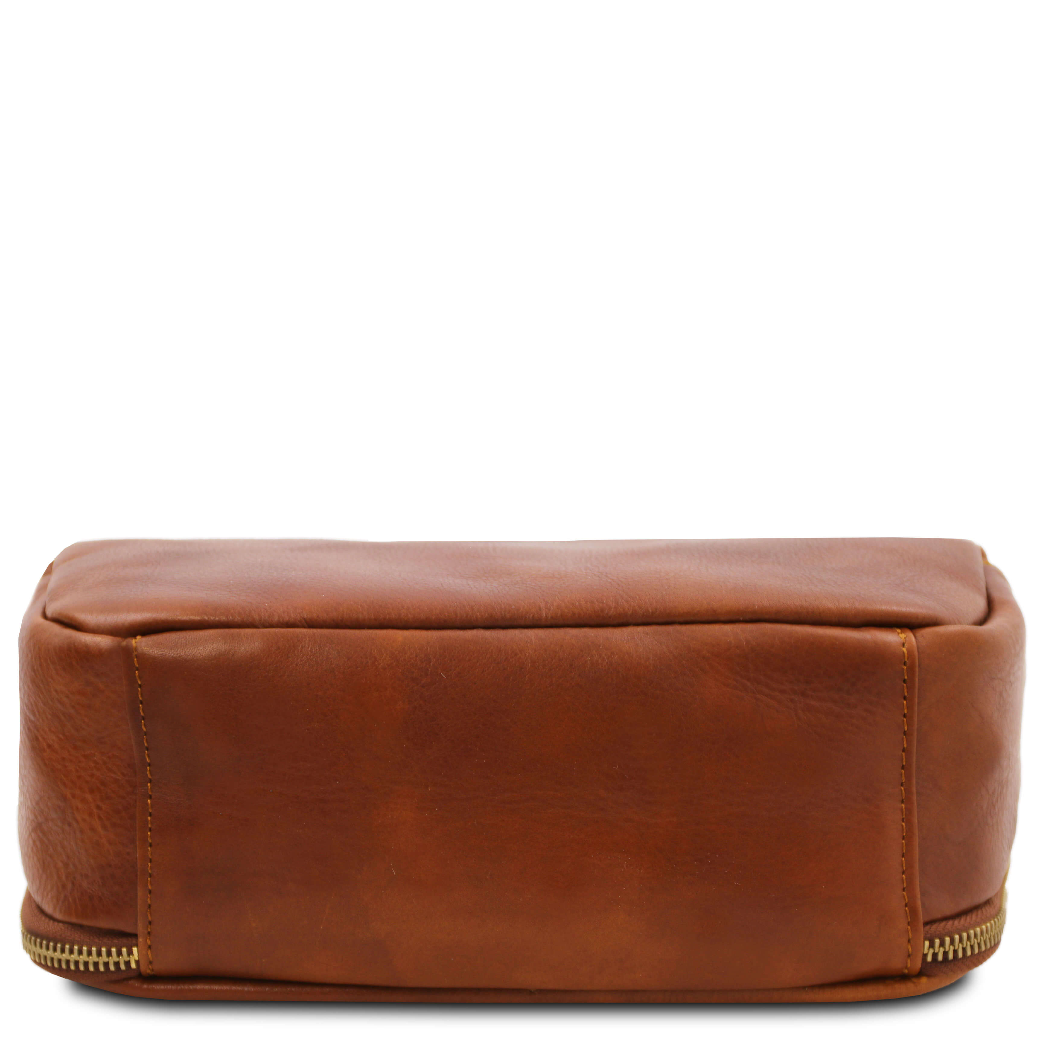 Tuscany Leather leren toilettas MARVIN tl142326 cognac onderkant