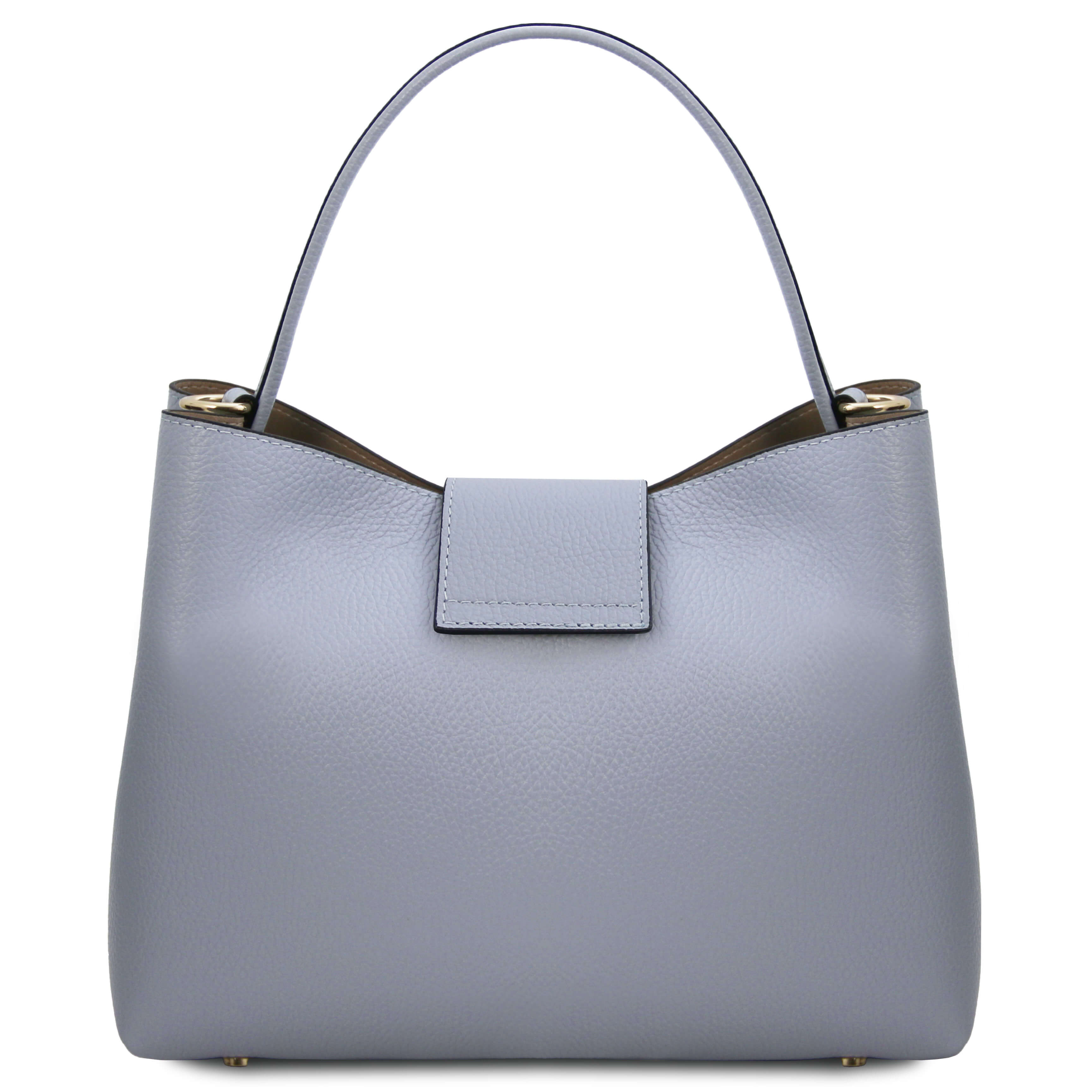 Tuscany Leather leren Handtas CLIO voor dames tl142356 licht blauw achterkant