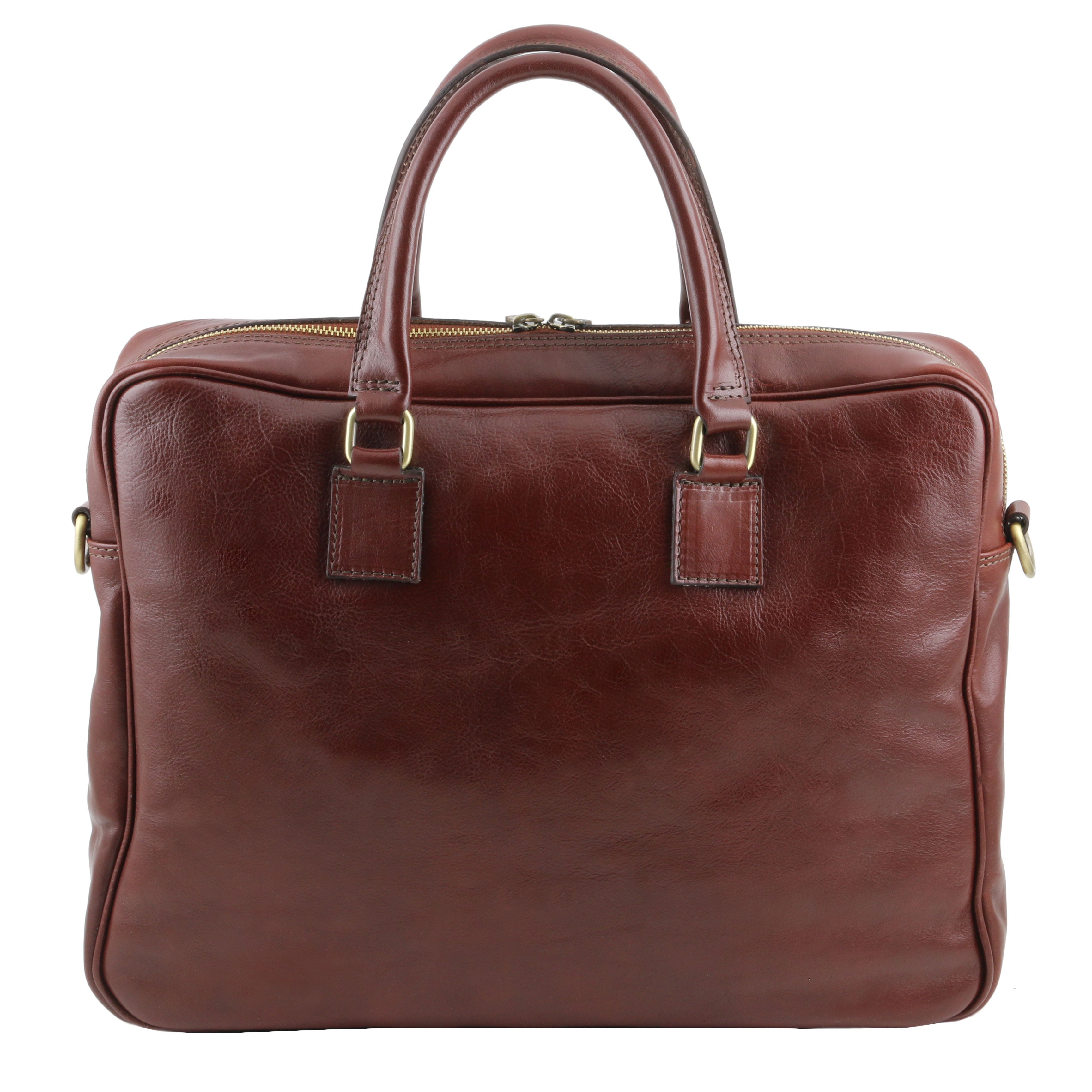 Tuscany Leather laptoptas leer Urbino bruin achterkant