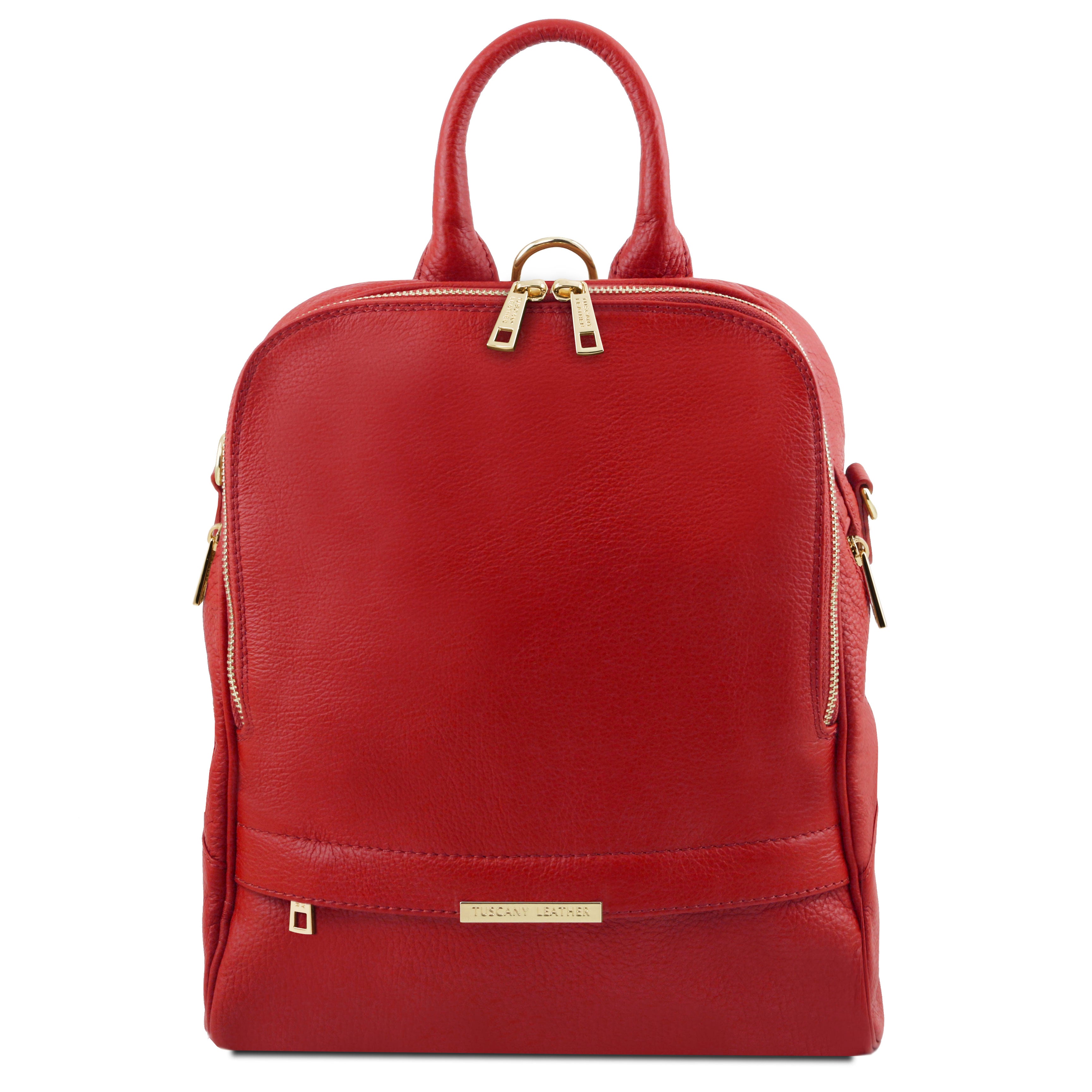 Tuscany Leather rugtas leer TL Bag rood