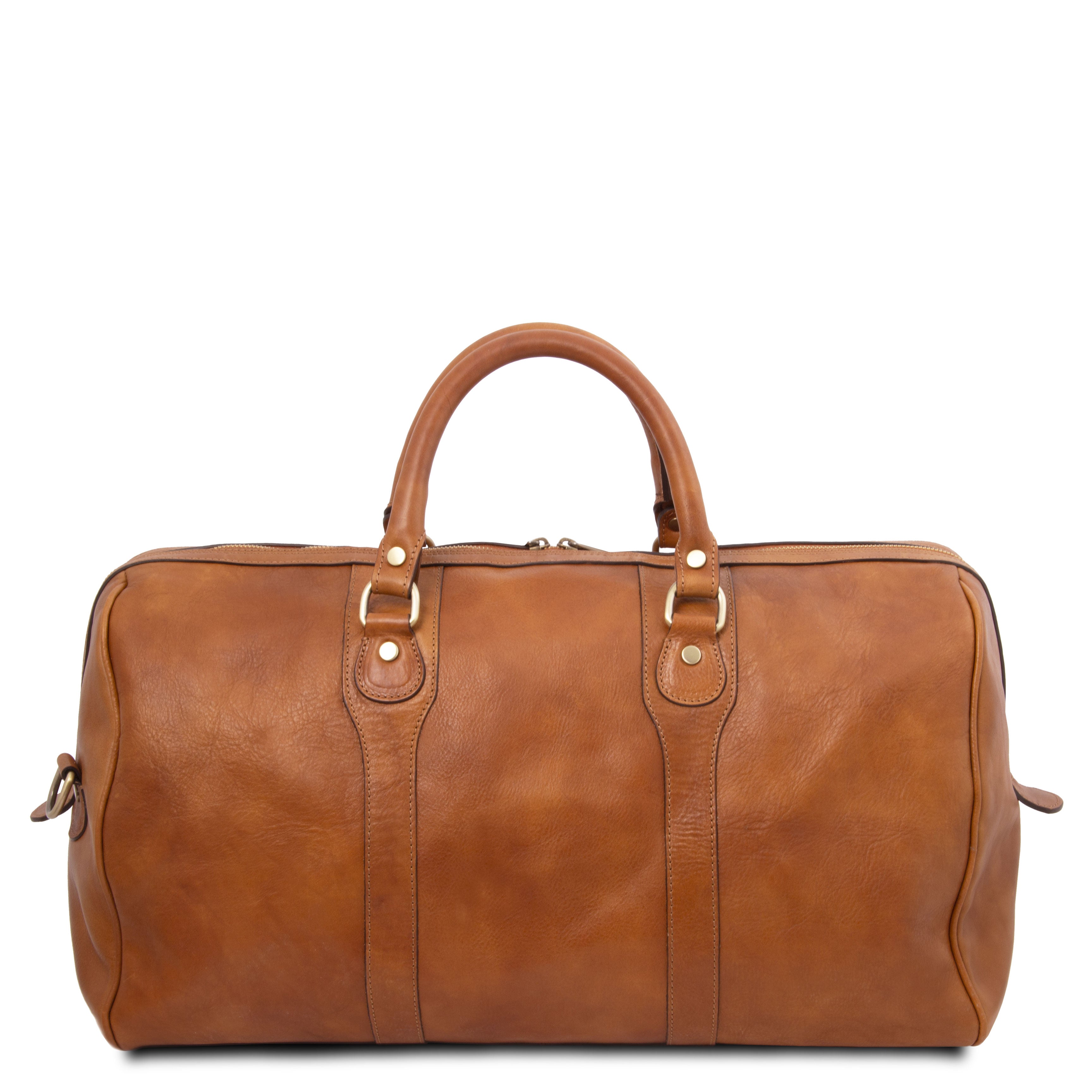 Tuscany Leather reistas Oslo cognac achterkant