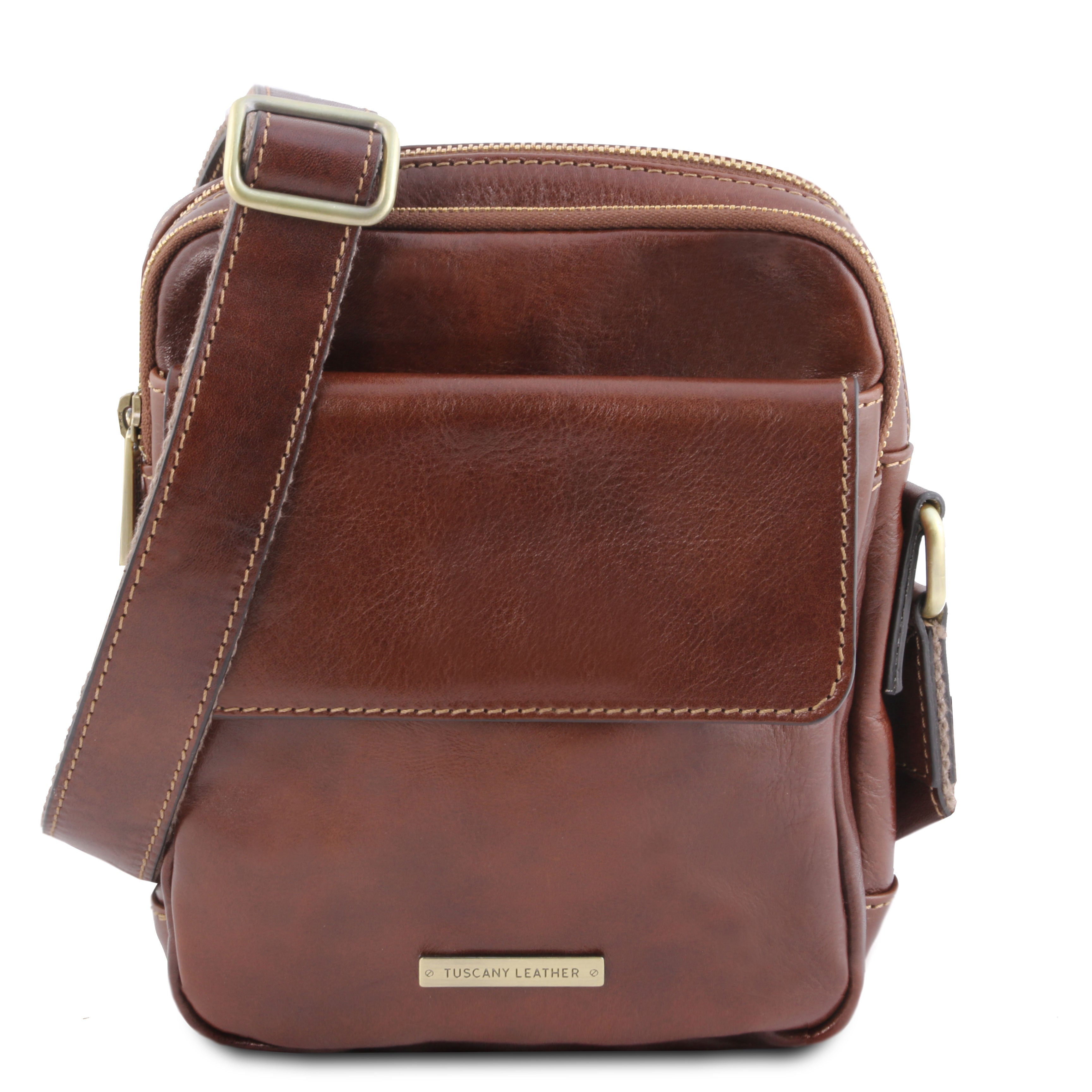 Tuscany Leather crossbody tas bruin