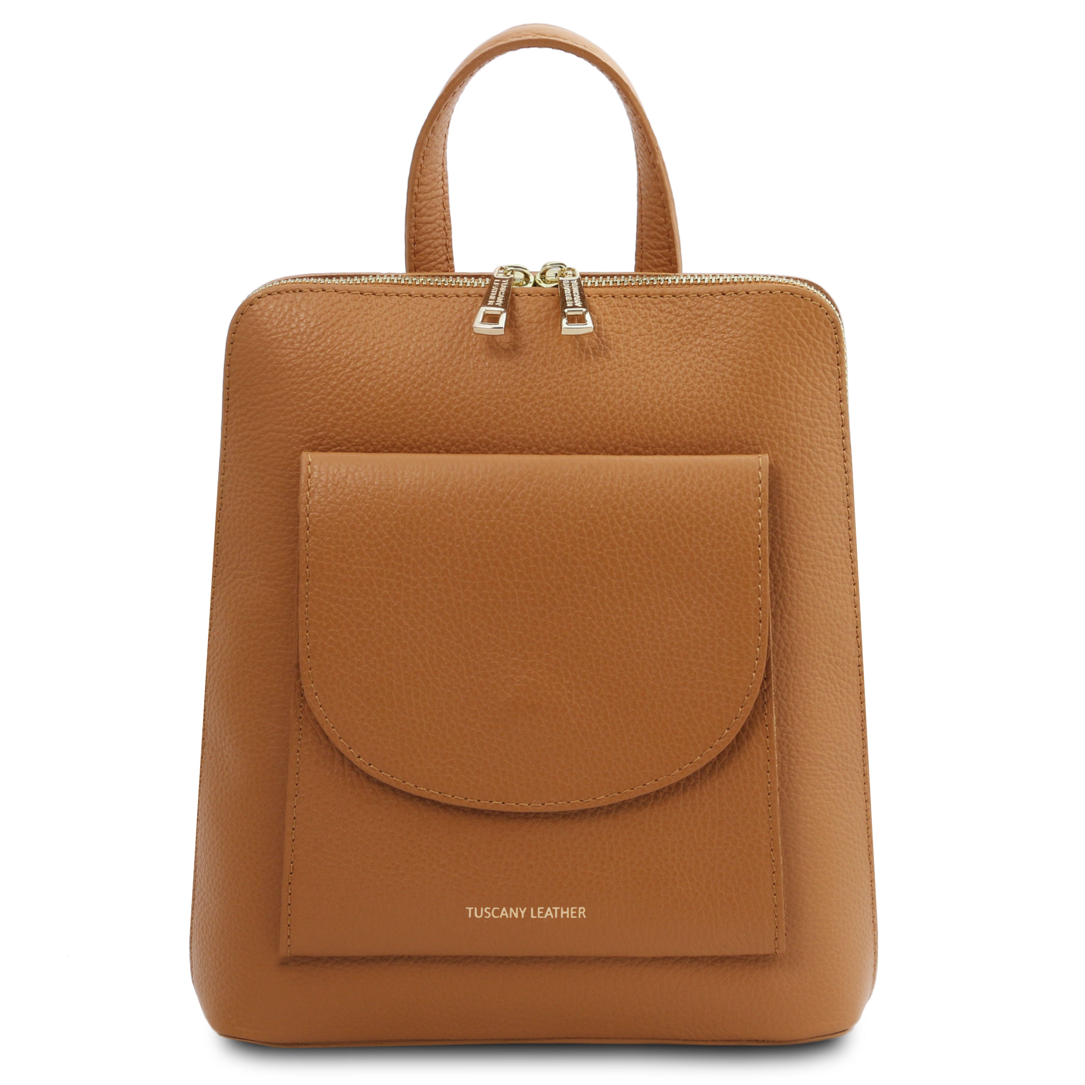 Tuscany Leather Rugtas leer TL Bag 142092 cognac