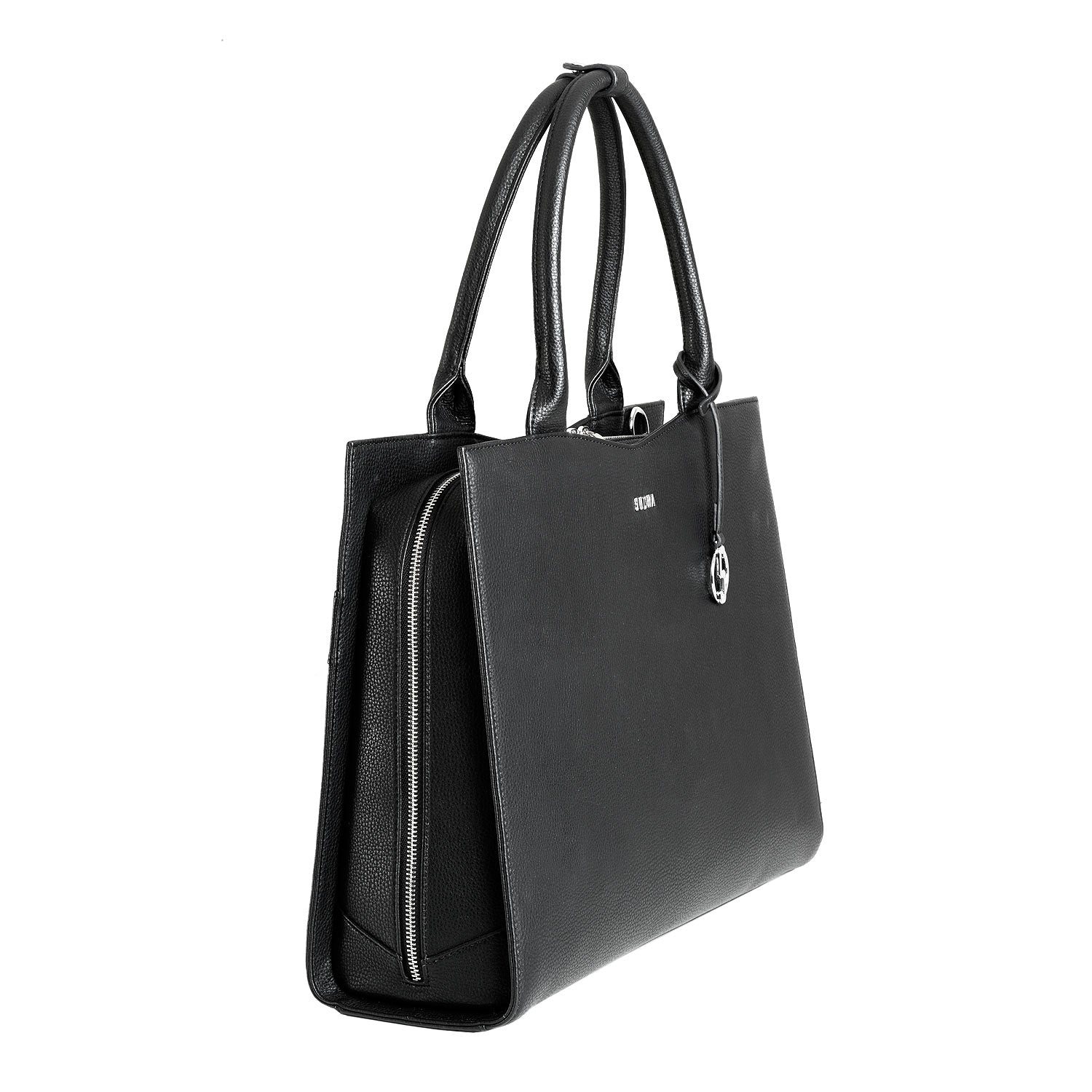 Socha straight line zwart 15.6 inch werktas voor dames zijkant tas