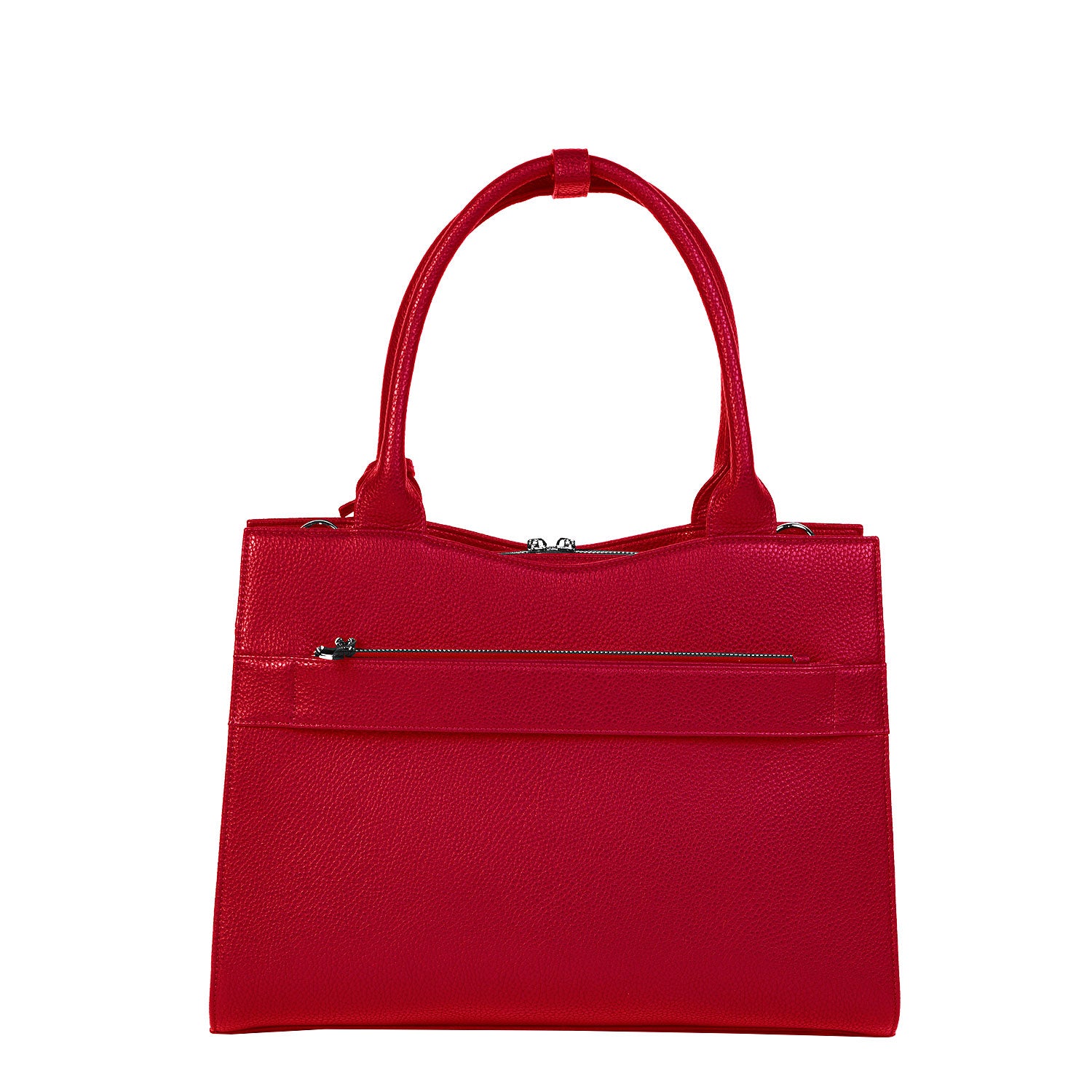 Socha cherry red midi 14 inch werktas voor dames achterkant tas