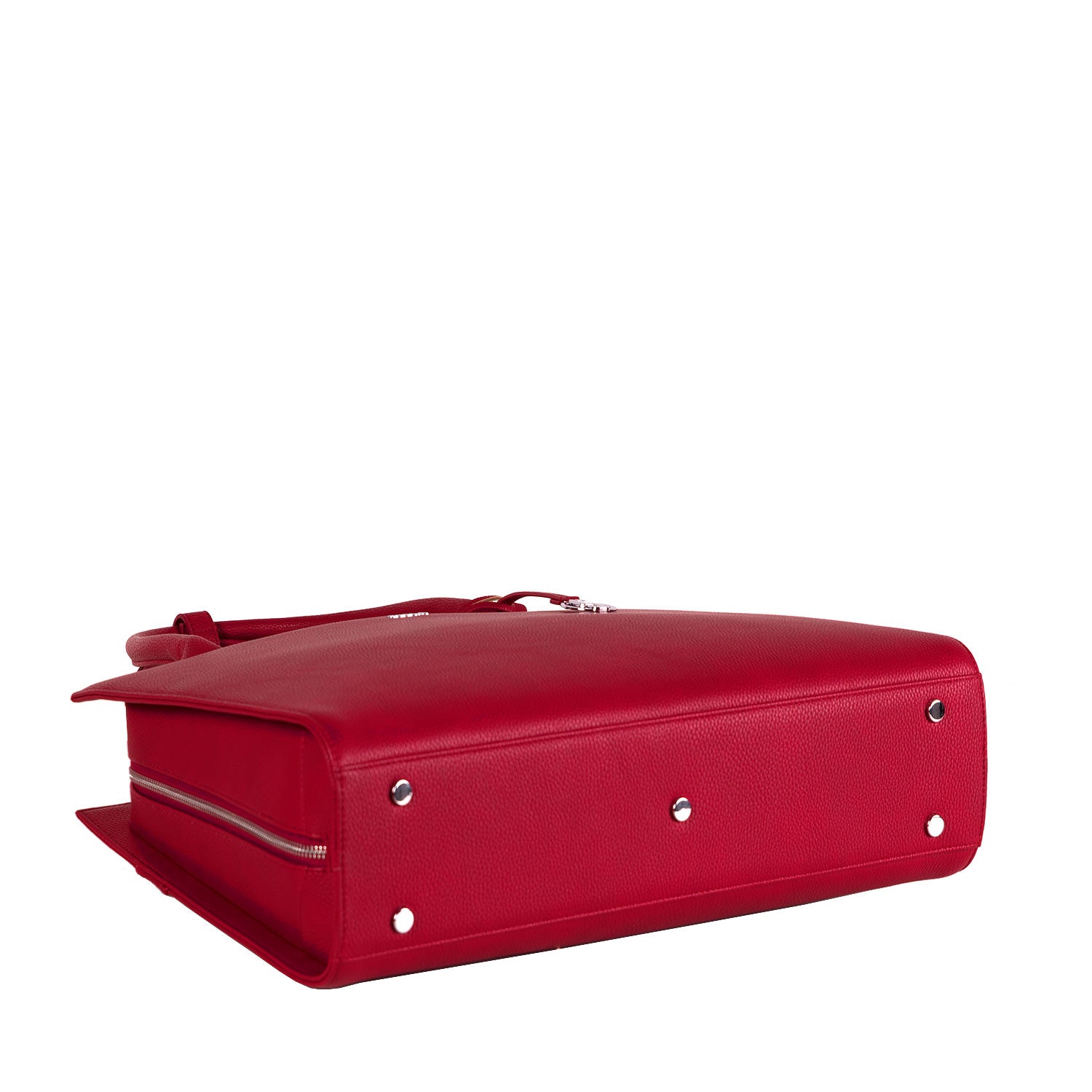 Socha cherry red midi 14 inch werktas voor dames onderkant tas