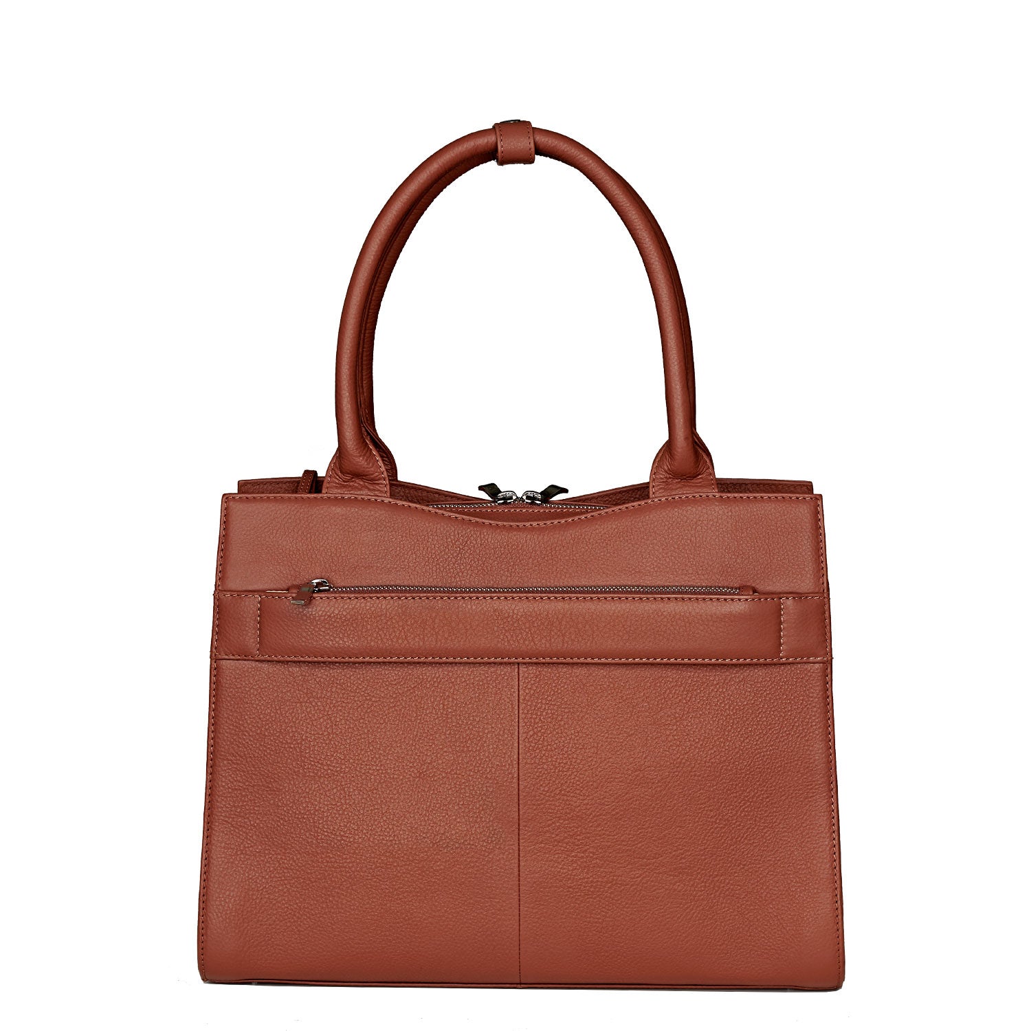 Socha diamond edition cognac 14 inch werktas voor dames achterkant tas