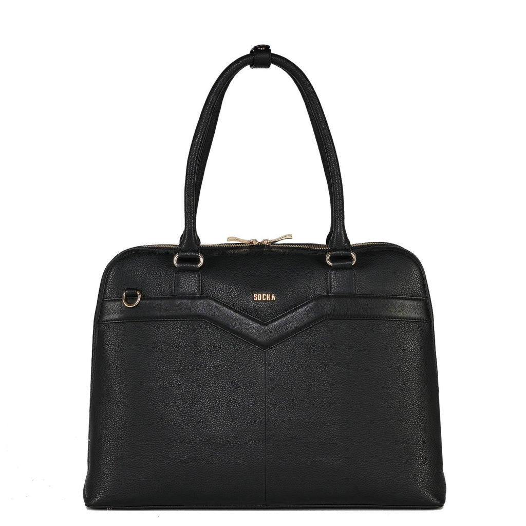 Socha laptoptas leer Diamond Couture 15.6 zwart