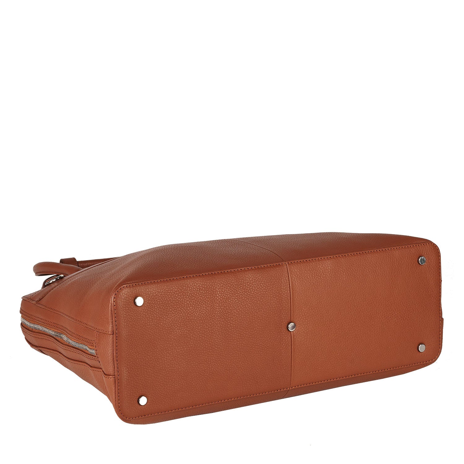 Socha laptoptas leer Diamond Couture 15.6 cognac onderkant tas