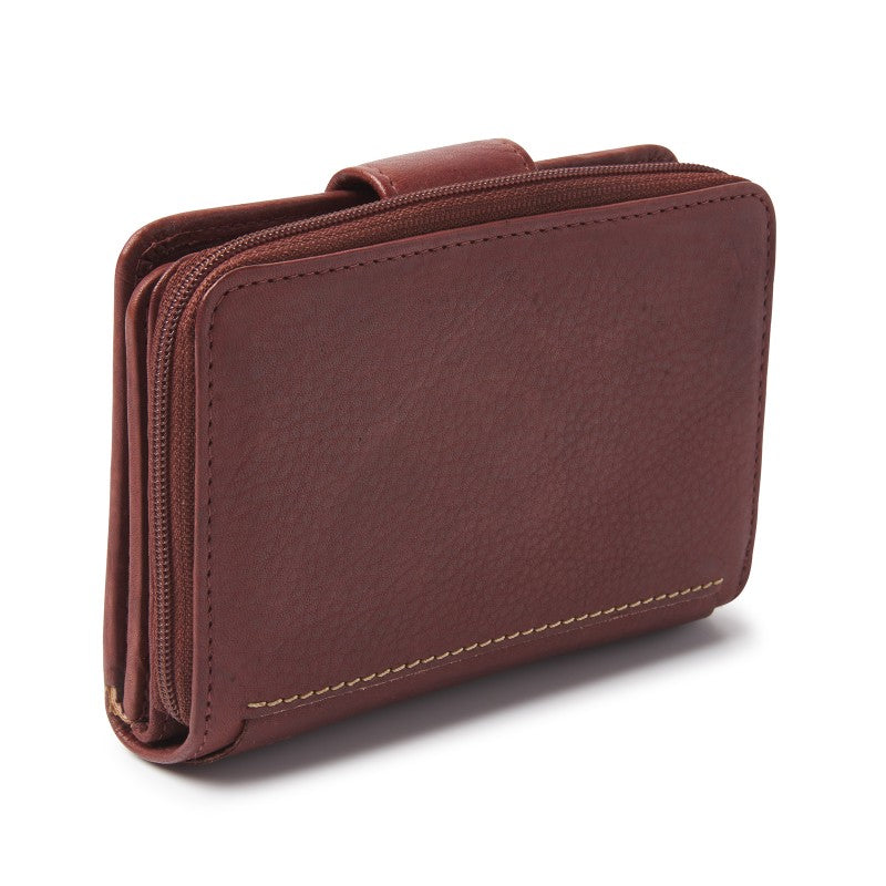 93123 dR Amsterdam dames portemonnee leren bruin achterkant