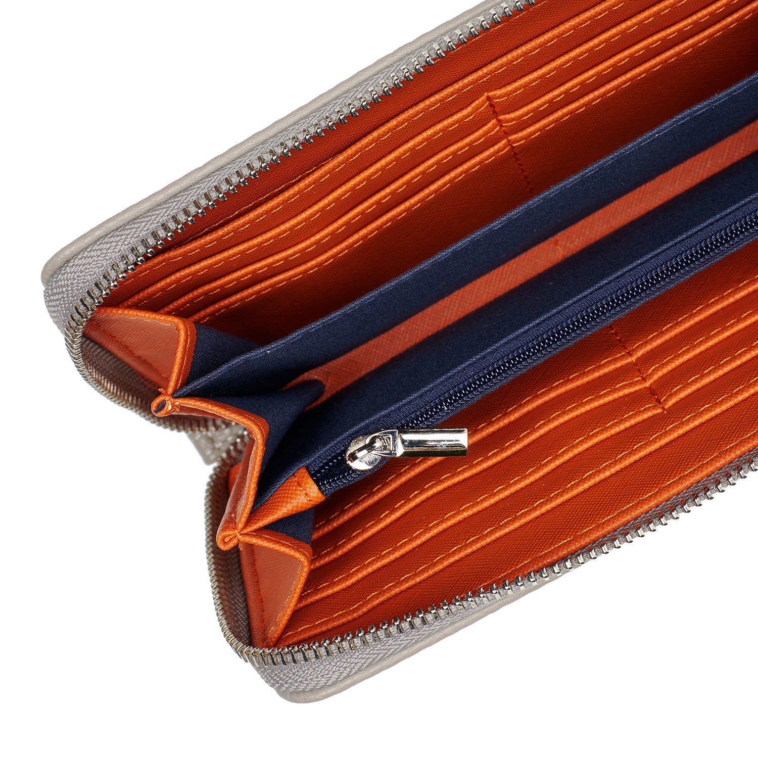 Socha portemonnee grijs binnenvakken